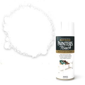Rust-Oleum Painter's Touch White Satinwood Multi-surface Decorative spray paint, 400ml