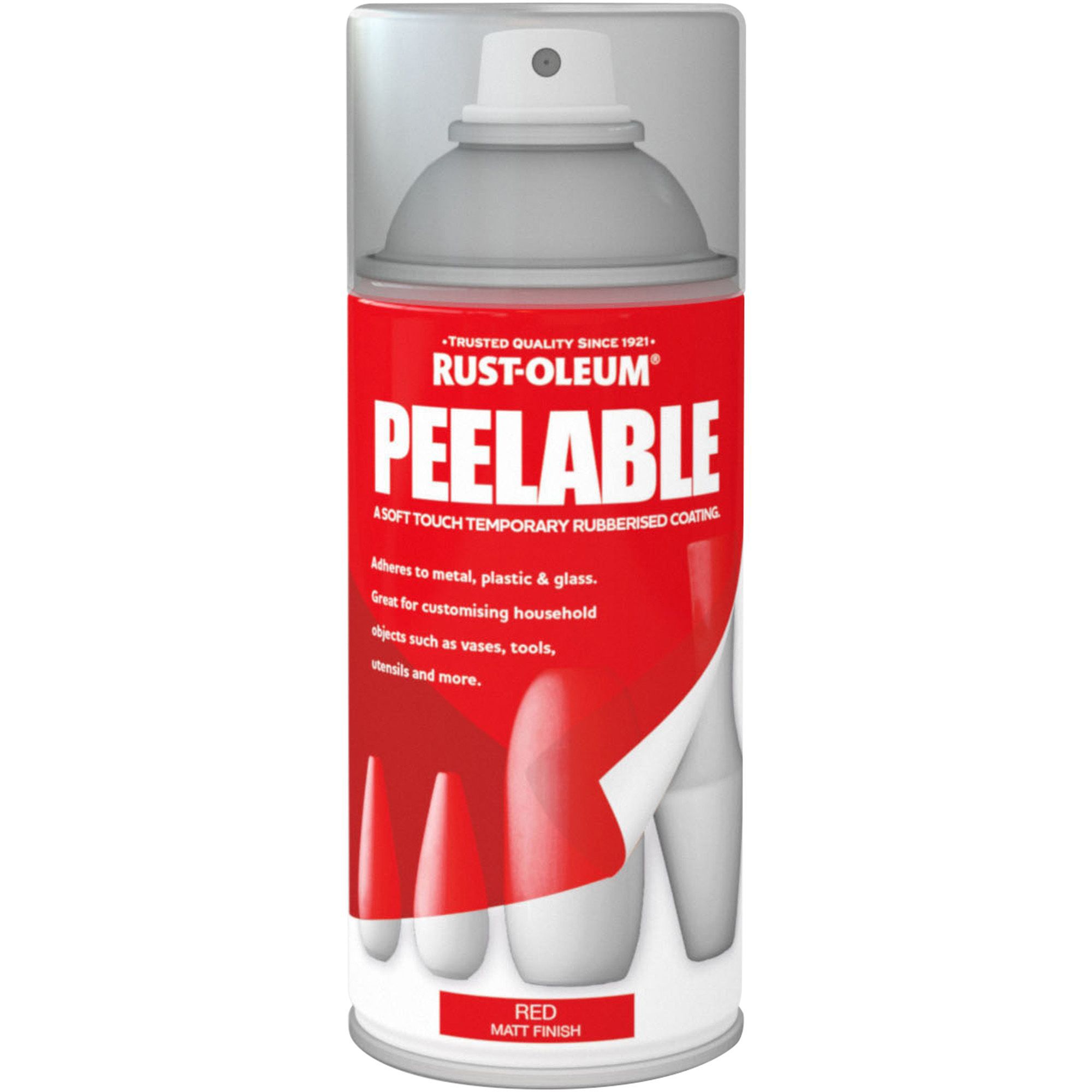 Rust-Oleum Peelable Red Matt Spray paint, 150ml