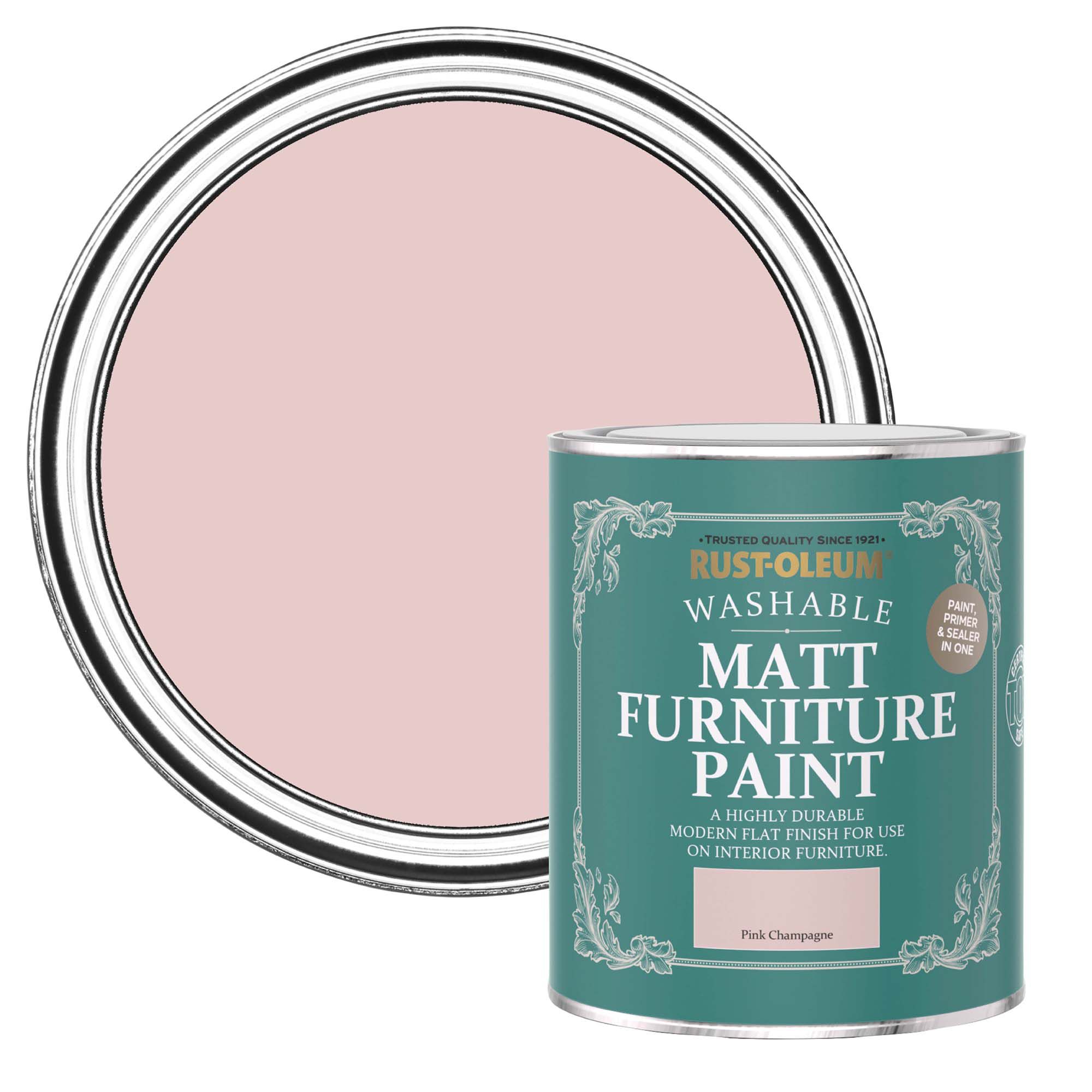 Rust-Oleum Pink Champagne Matt Furniture paint, 750ml