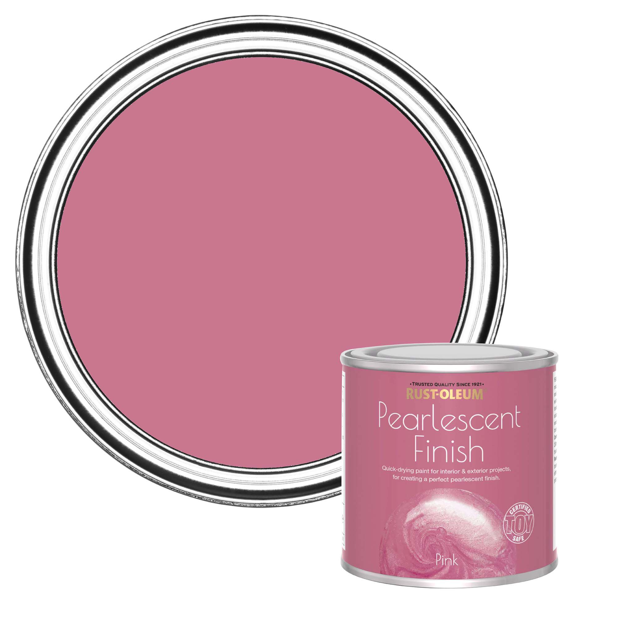 Rust-Oleum Pink Pearlescent effect Mid sheen Multi-surface Topcoat Special effect paint, 250ml