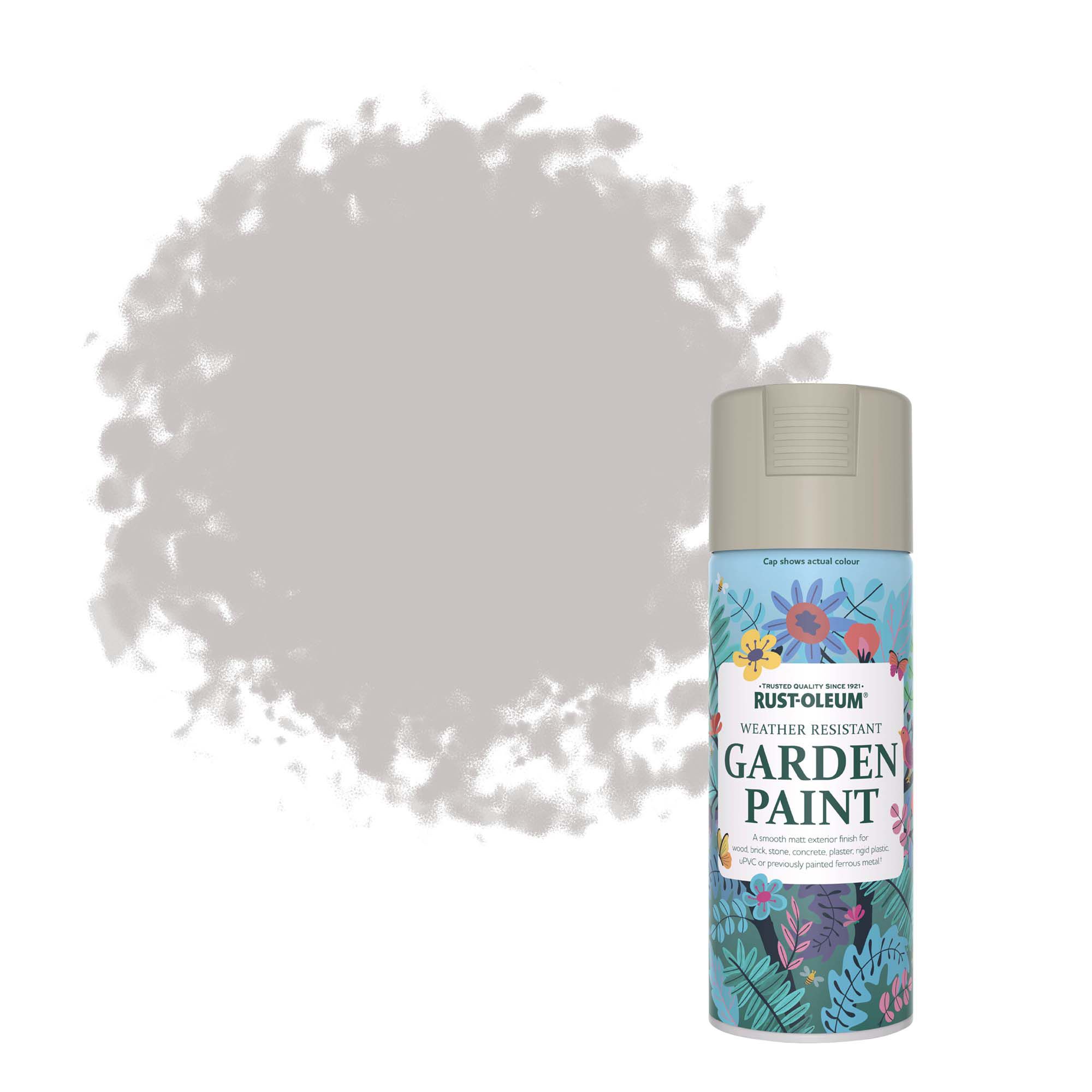Rust-Oleum Portland Stone Matt Multi-surface Exterior Topcoat Paint, 400ml Spray can