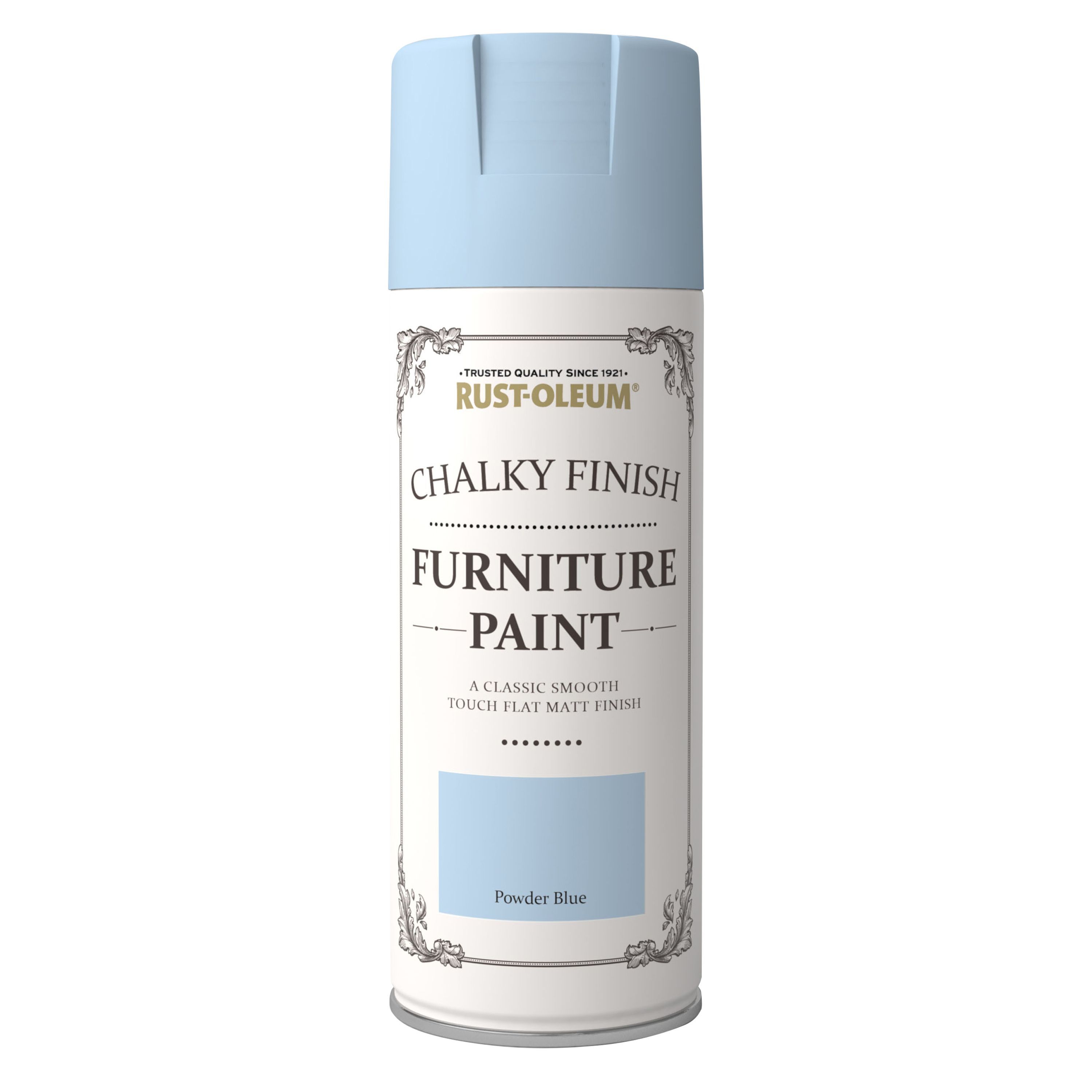 Rust-Oleum Powder blue Matt Chalky effect Multi-surface Spray paint, 400ml