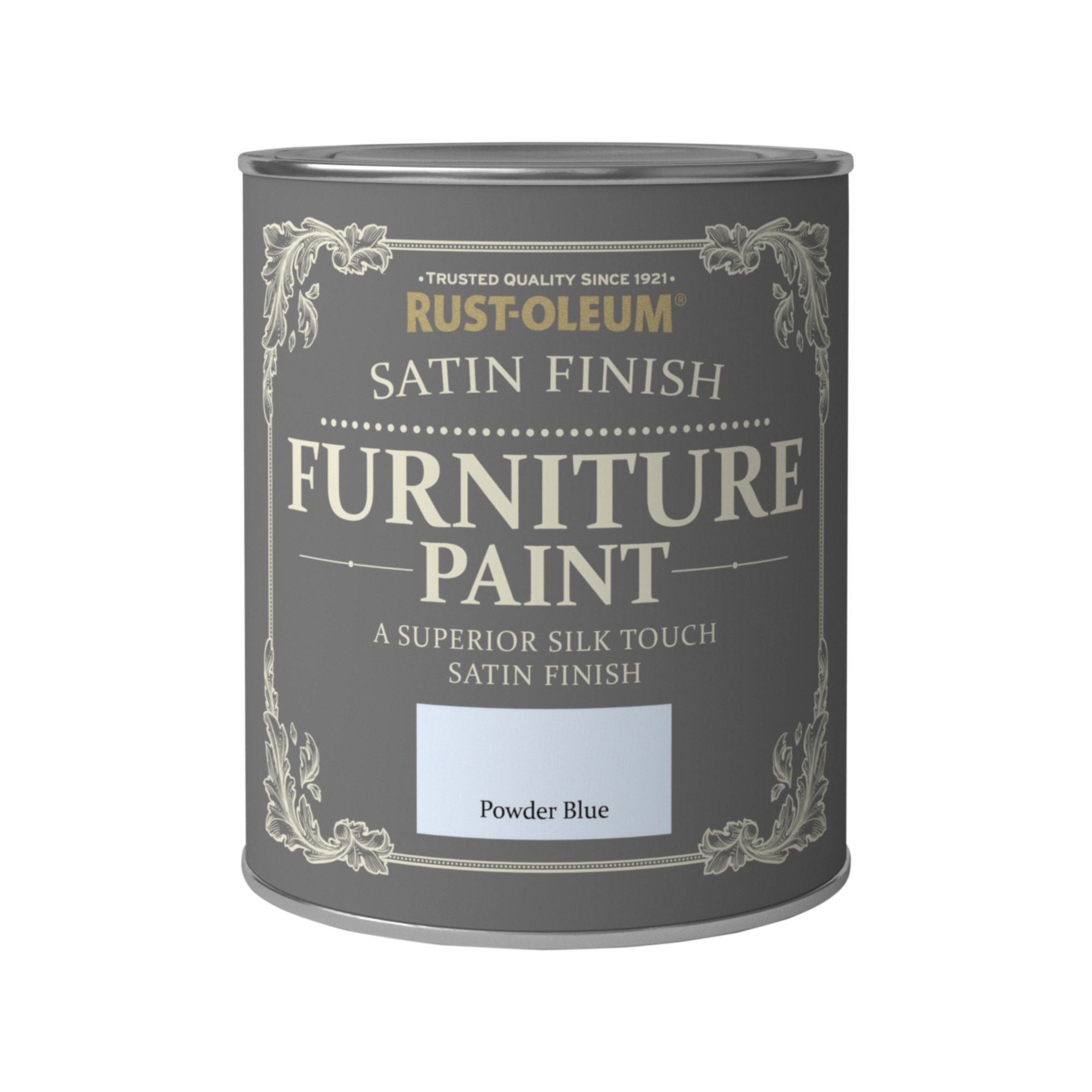 Rust-Oleum Powder blue Satinwood Furniture paint, 125ml