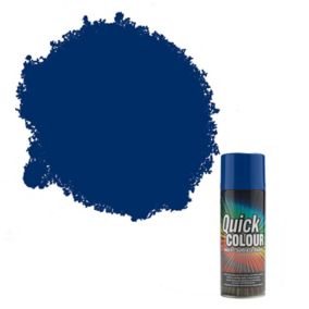 Rust-Oleum Quick colour Blue Gloss Multi-surface Spray paint, 400ml