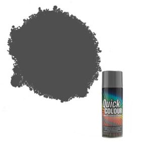 Rust-Oleum Quick colour Grey Gloss Multi-surface Spray paint, 400ml