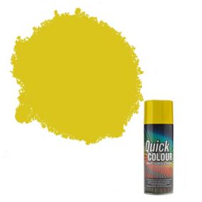 Rust-Oleum Quick colour Yellow Gloss Multi-surface Spray paint, 400ml
