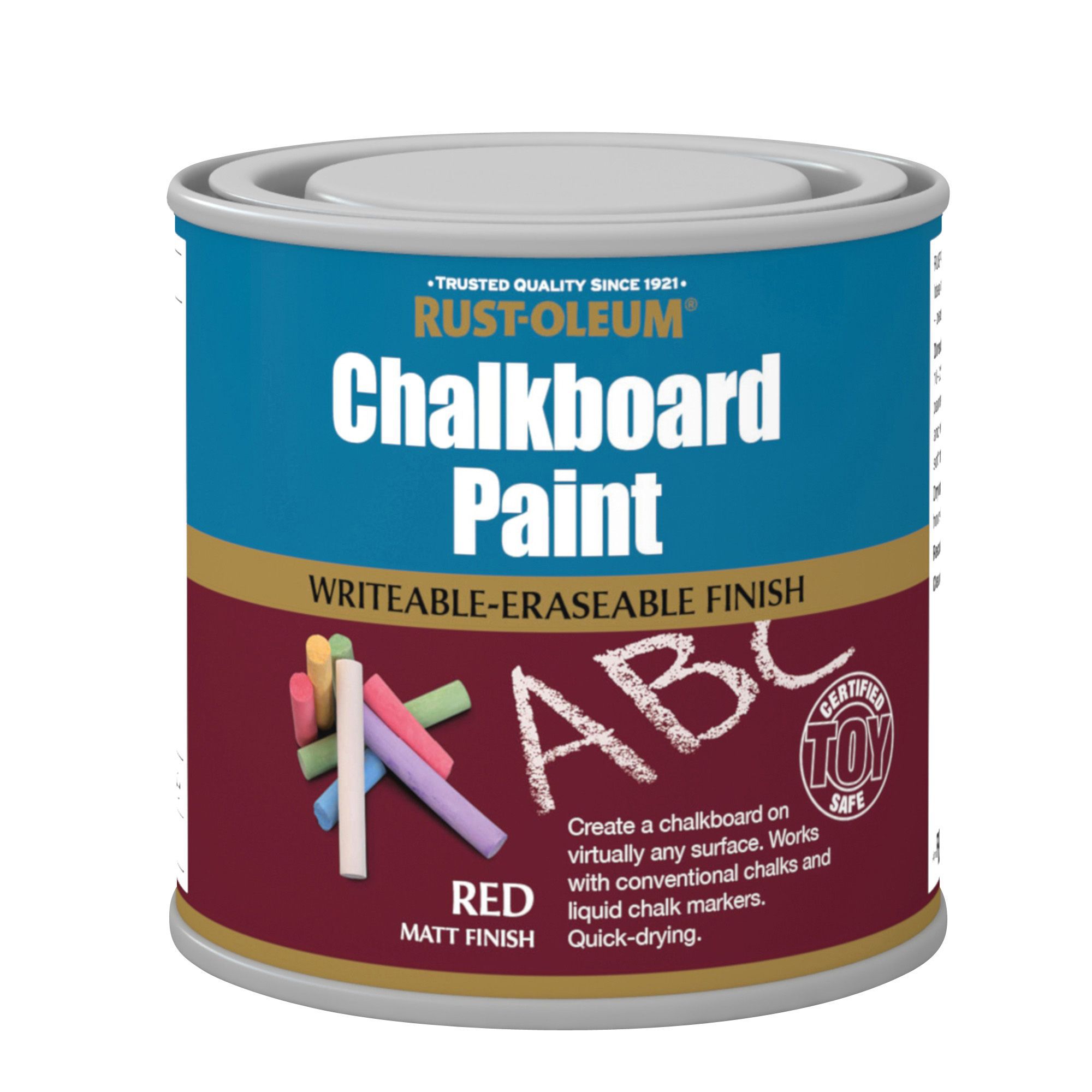 Rust-Oleum Red Matt Chalkboard paint, 0.25L