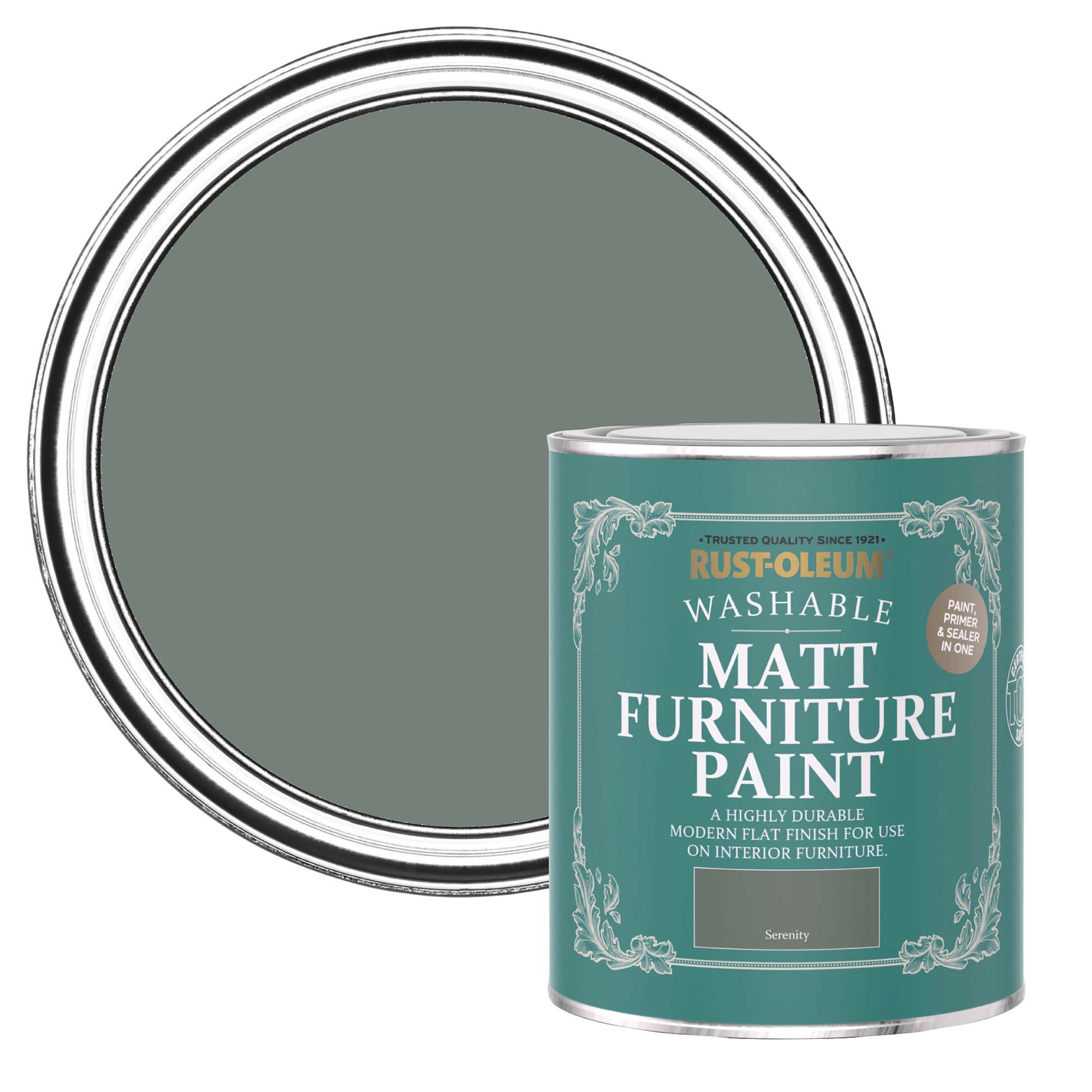 RustOleum Serenity Matt Furniture paint, 750ml DIY at B&Q