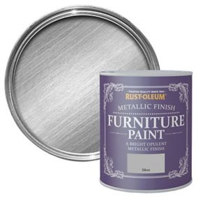 Rust-Oleum Silver effect Furniture paint, 750ml