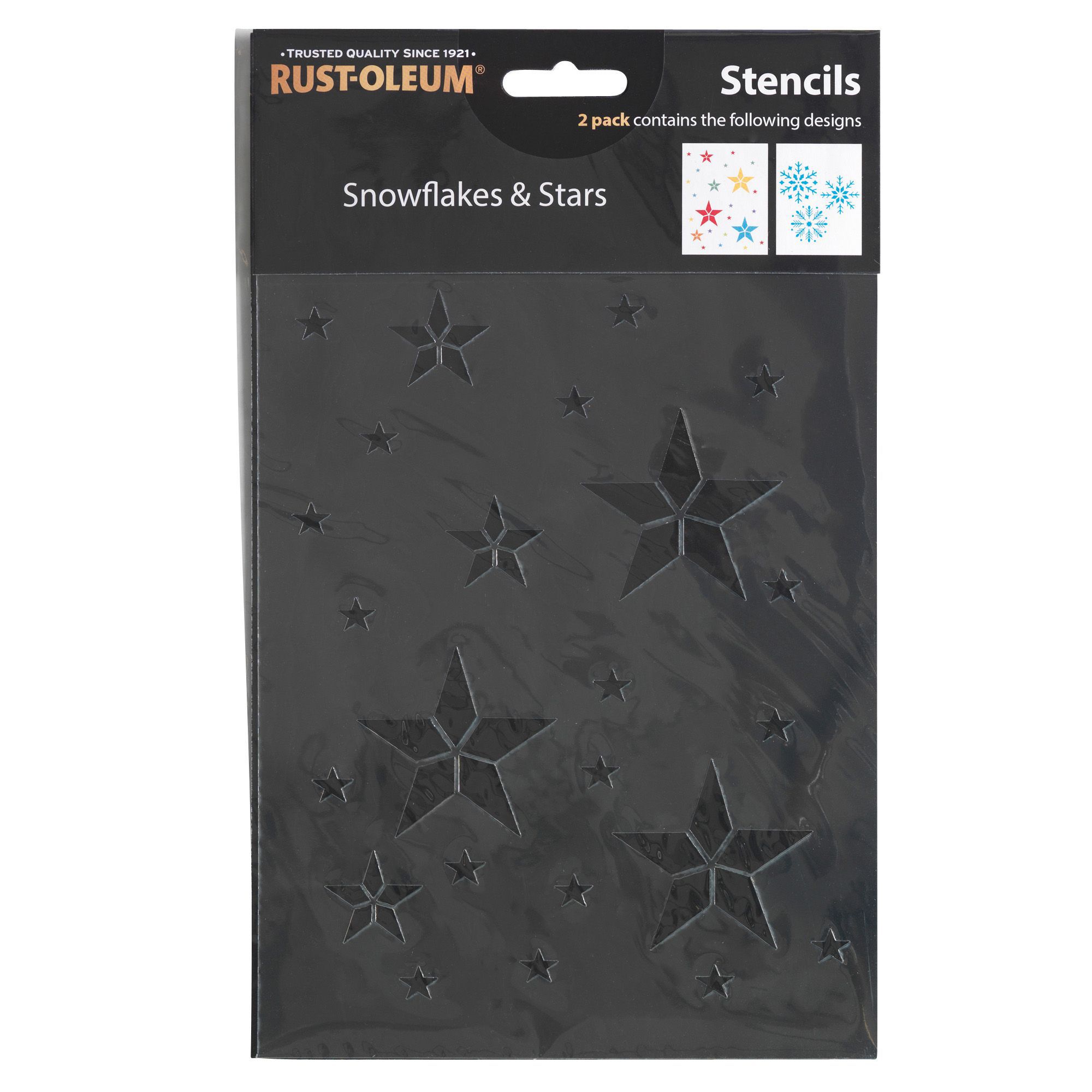 Rust-Oleum Snowflake Paint stencil, Pack of 2