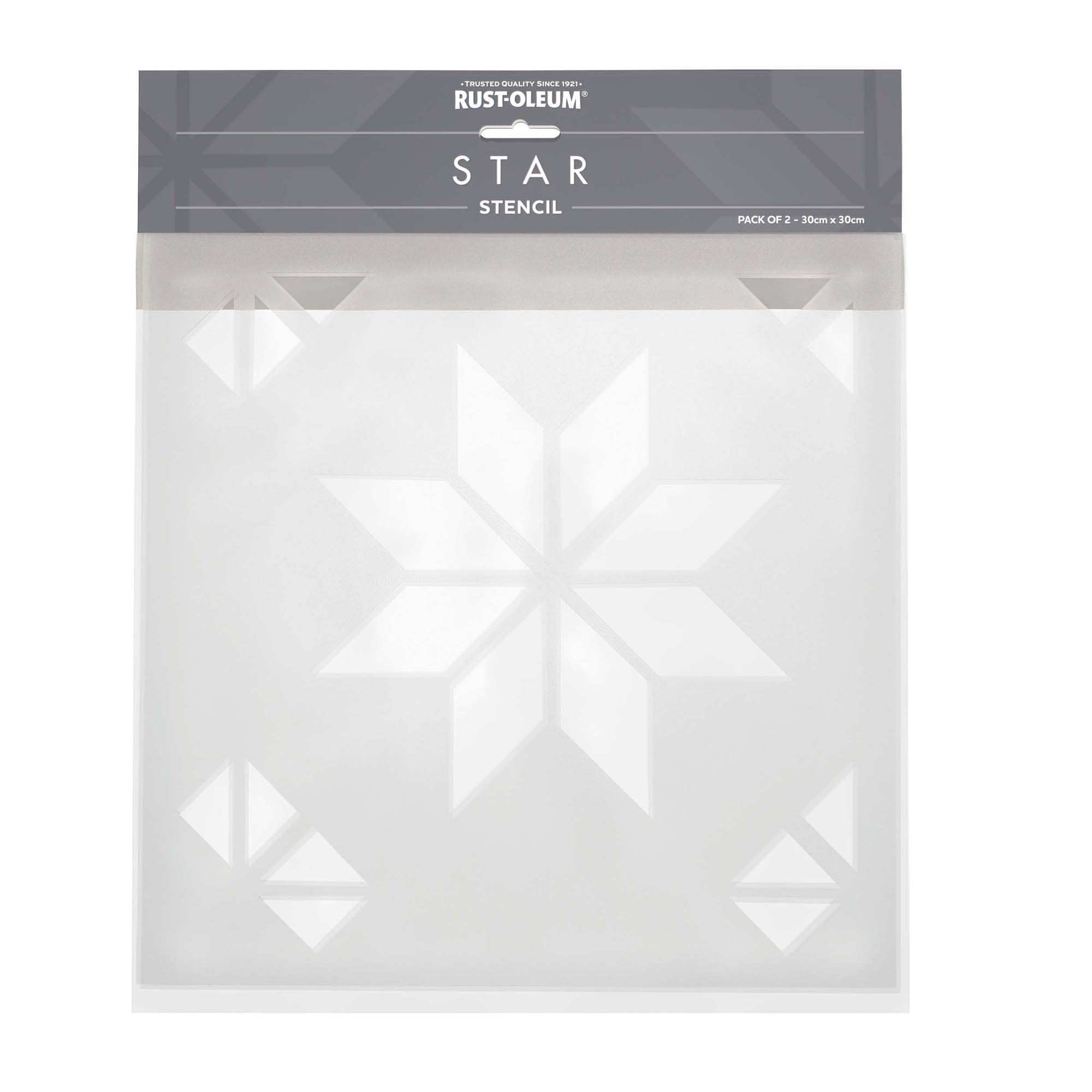 Rust-Oleum Stars Paint stencil, Pack of 2