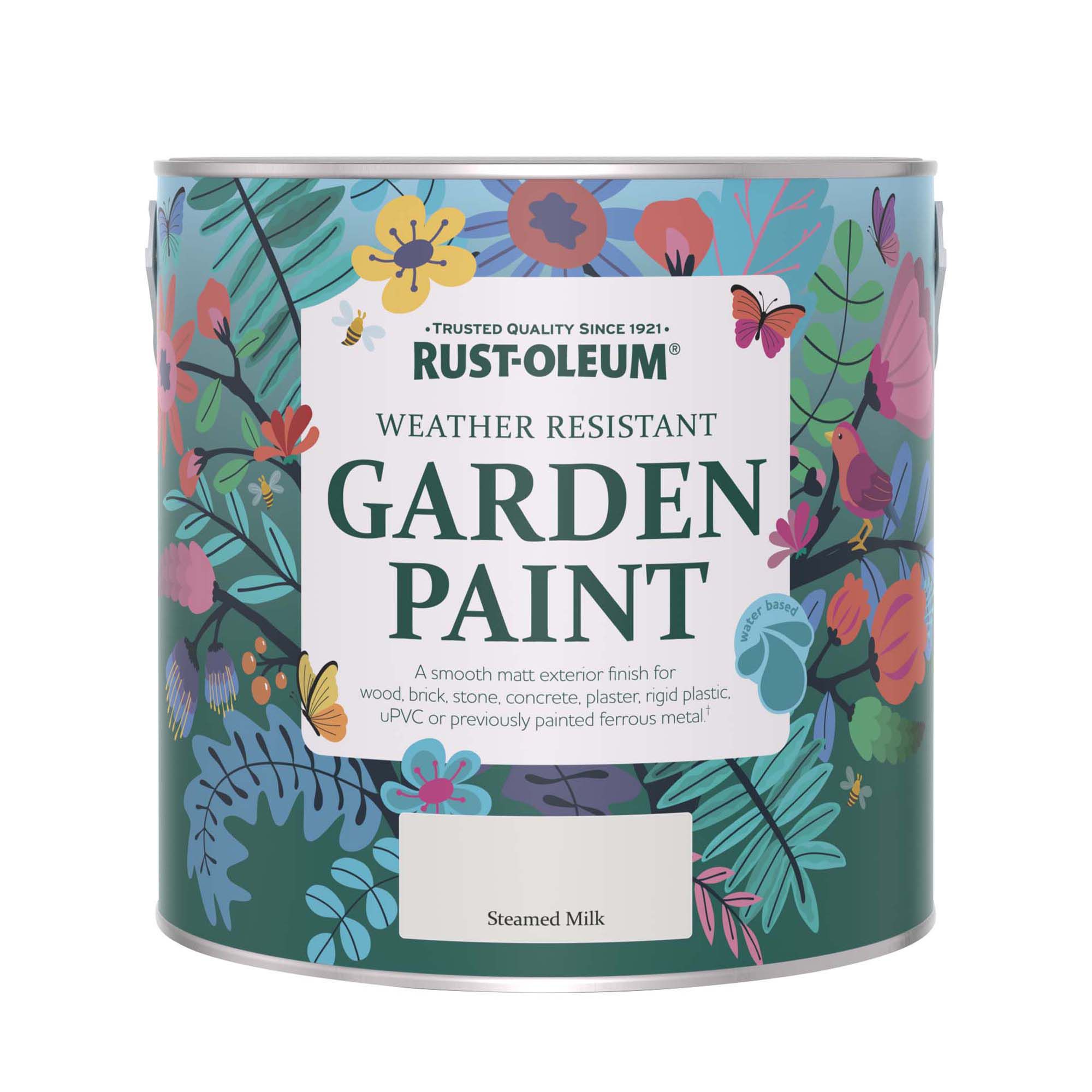 Rust-Oleum Steamed Milk Matt Multi-surface Exterior Topcoat Paint, 2.5L Tin