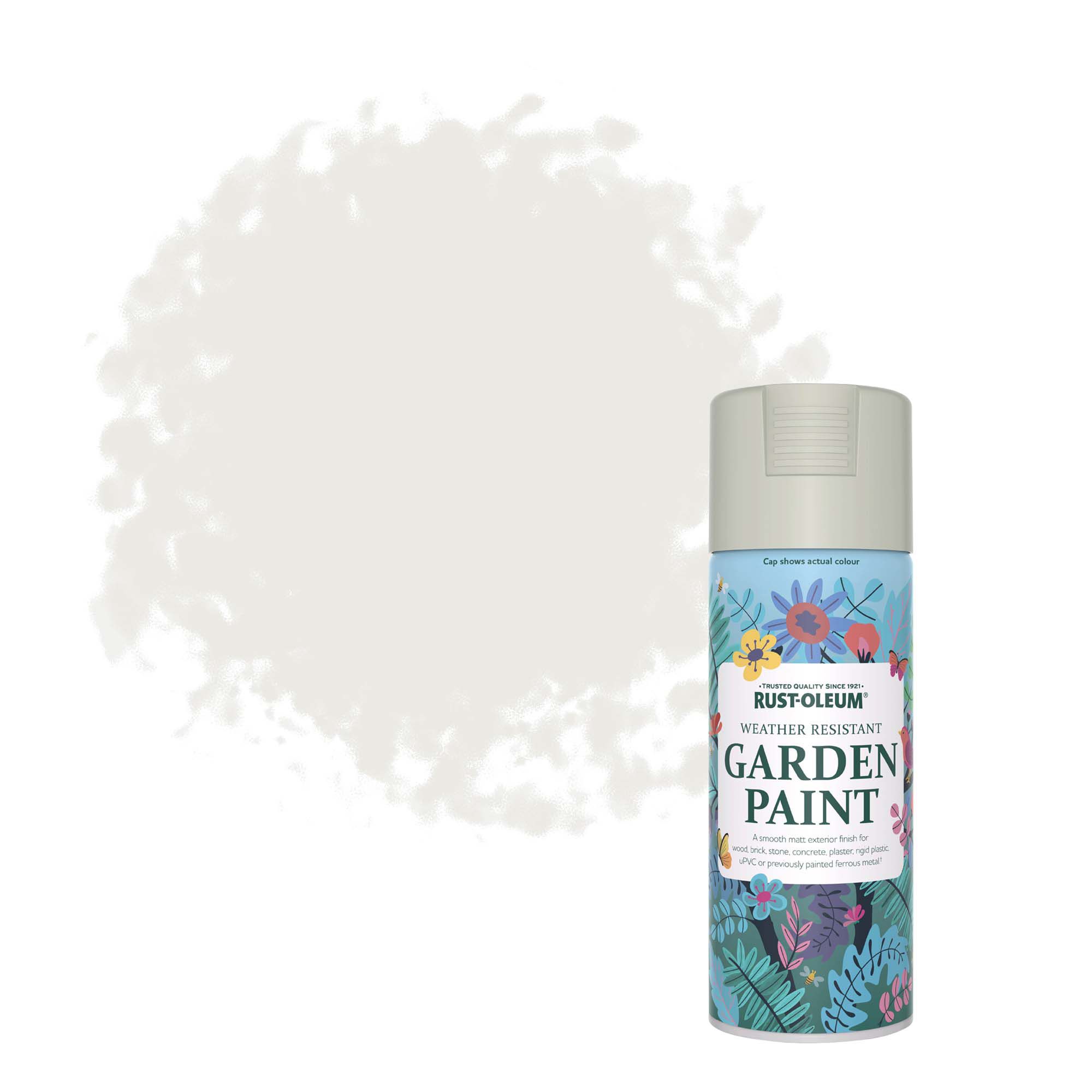 Rust-Oleum Steamed Milk Matt Multi-surface Exterior Topcoat Paint, 400ml Spray can
