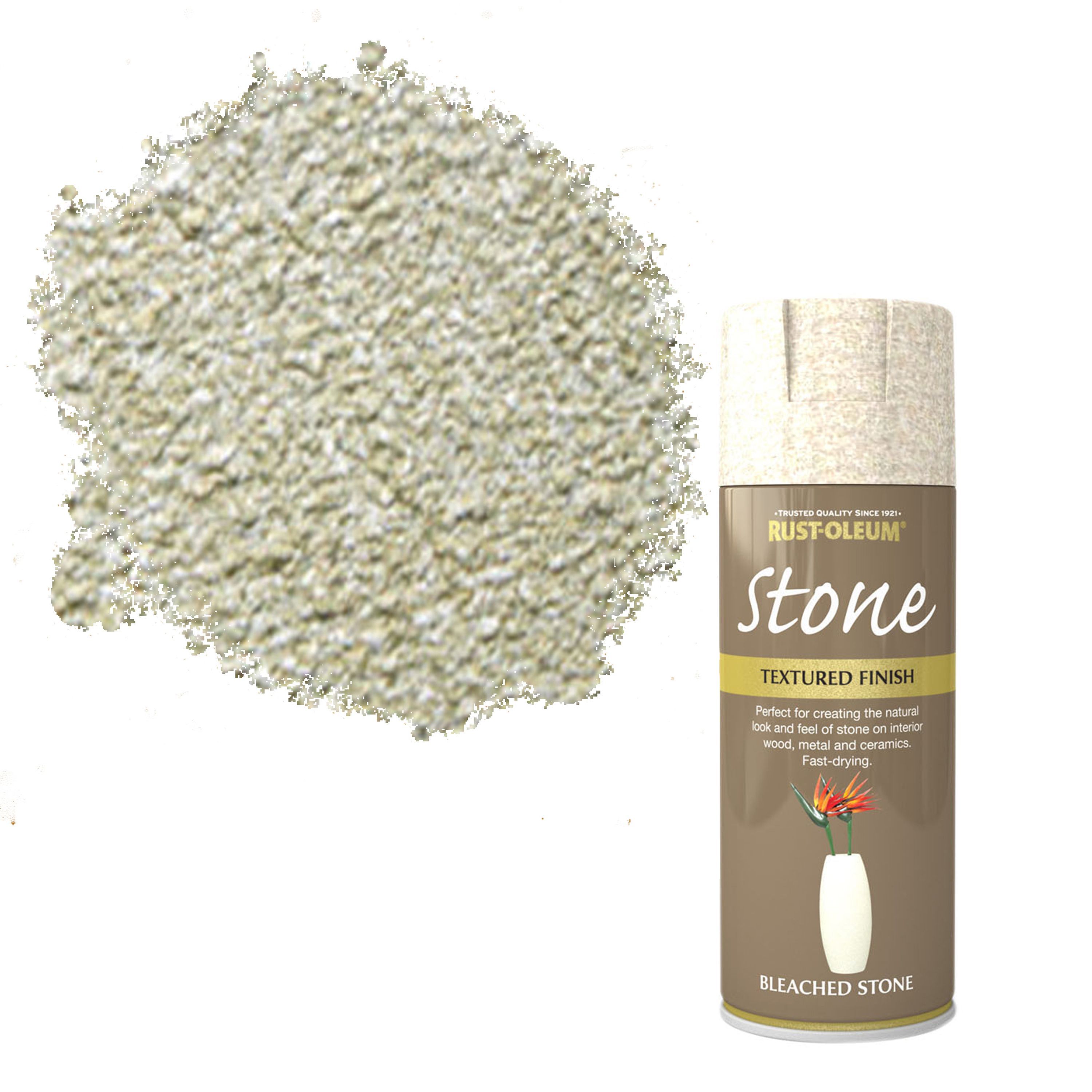 Rust Oleum Stone Bleached Stone Textured Effect Multi Surface Spray Paint 400ml Diy At B Q