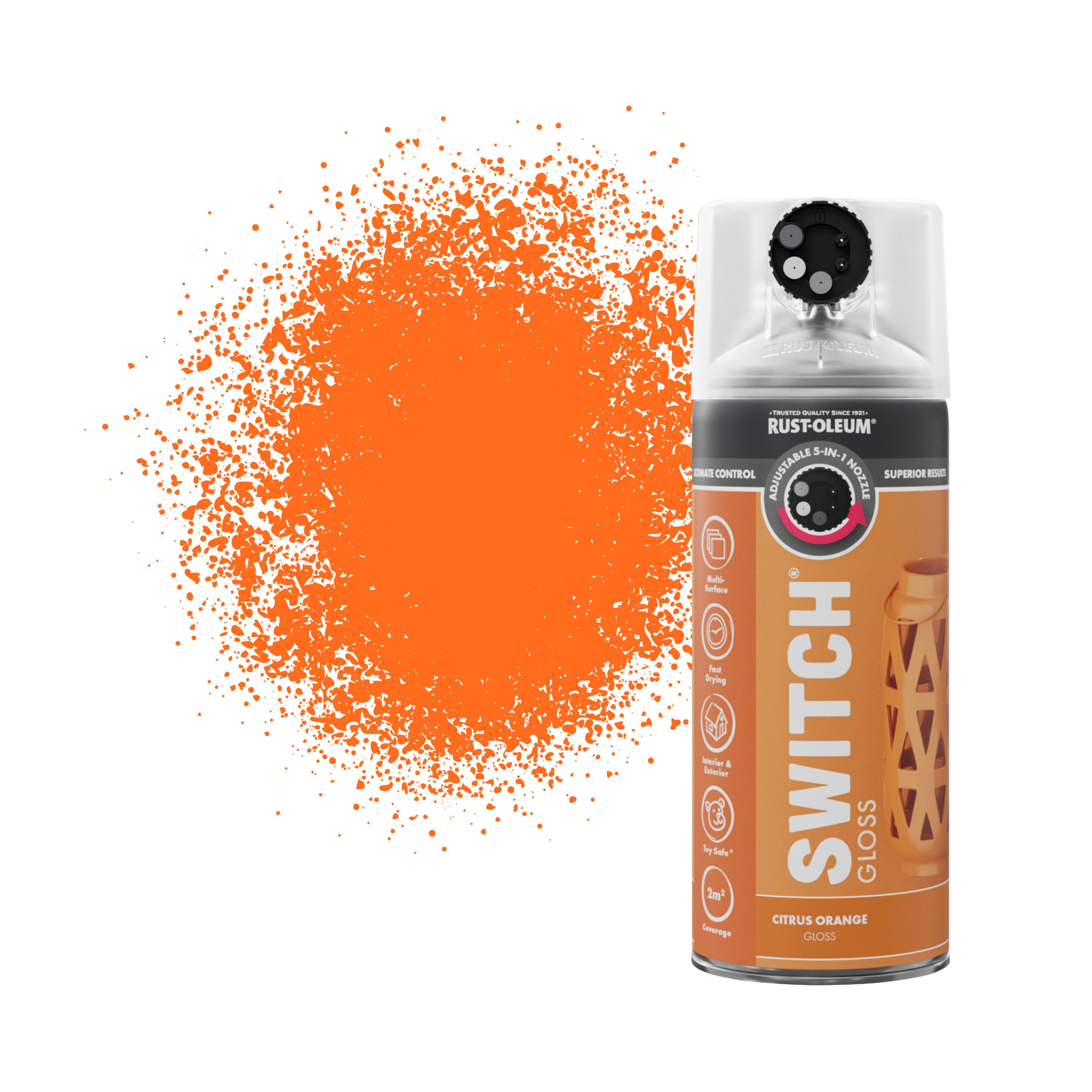 Rust-Oleum Switch Citrus Orange Gloss Multi-surface Topcoat Decorative ...