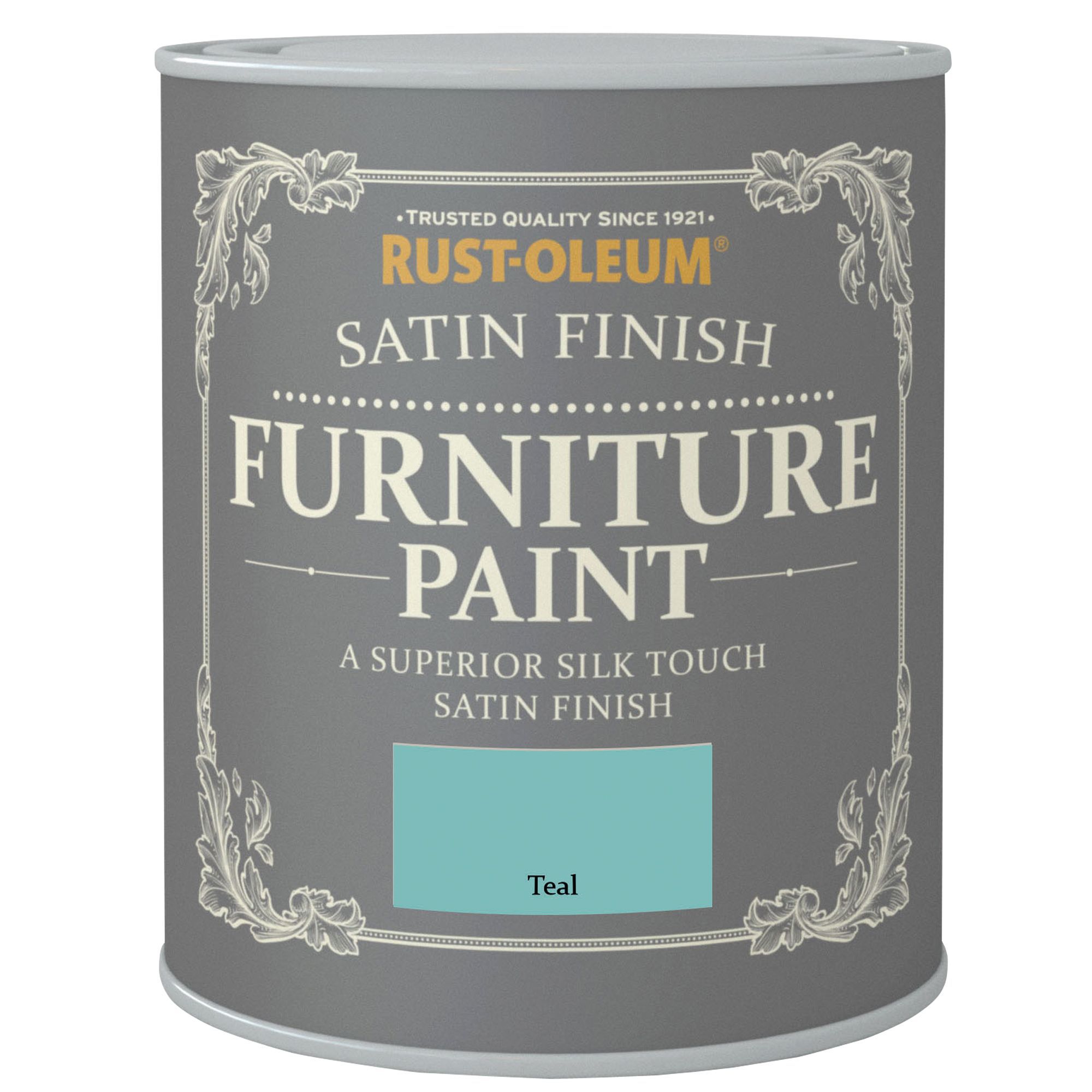 Rust-Oleum Teal Satinwood Furniture paint, 125ml