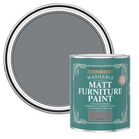 Rust-Oleum Torch Grey Matt Multi-room Furniture paint, 750ml