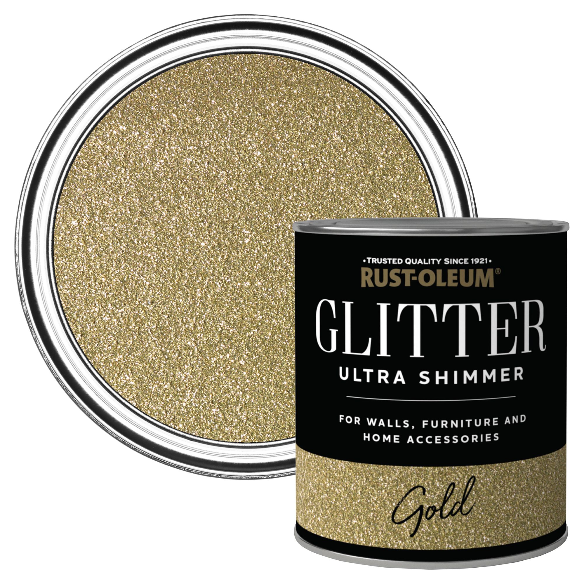 Craig & Rose Artisan Diamond Dust Glitter effect Topcoat Special effect  paint, 300ml