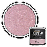 Rust-Oleum Ultra Shimmer Rose Glitter effect Mid sheen Multi-surface Topcoat Paint glitter, 250ml