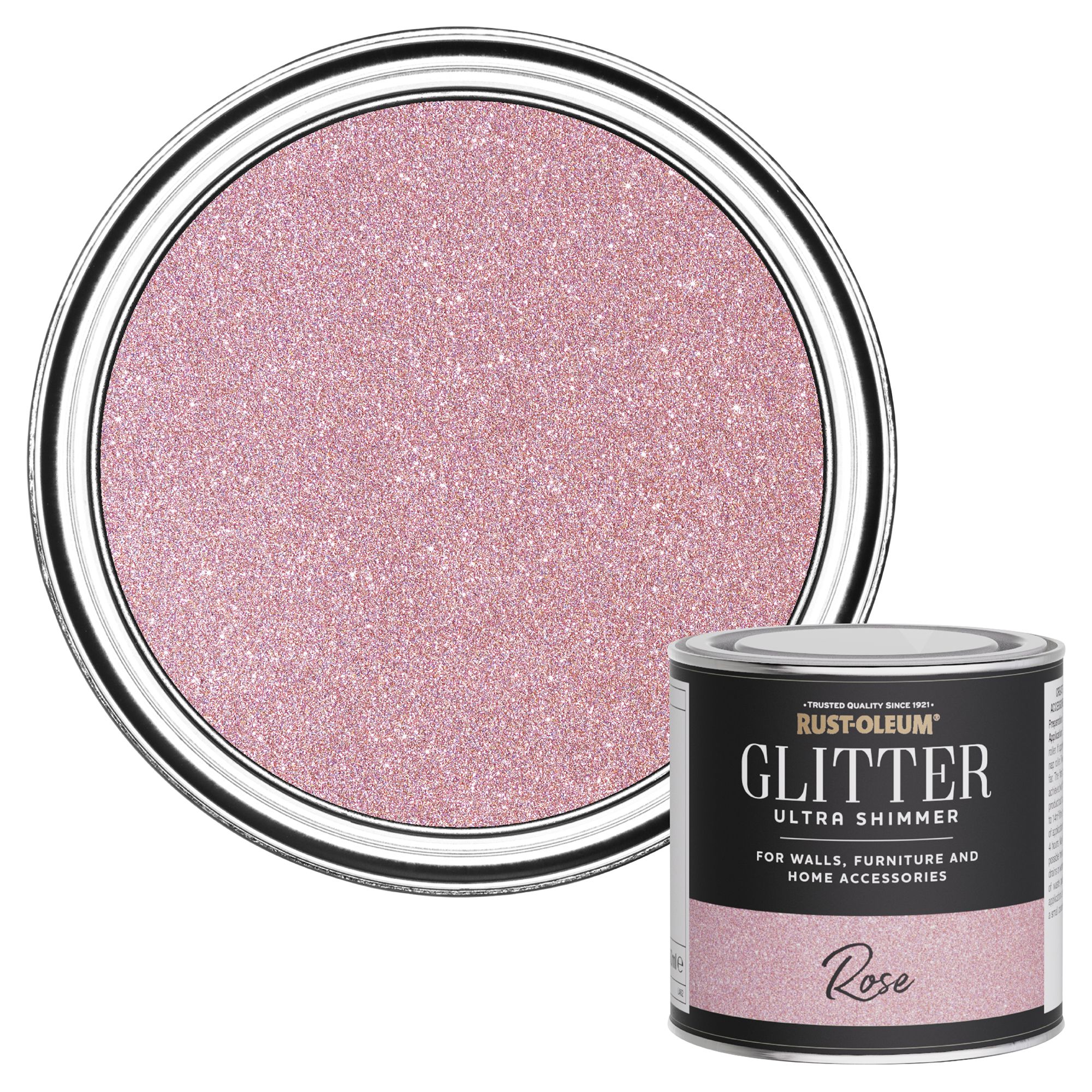 Rose Pink Paint Glitter