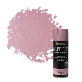Rust-Oleum Holographic Black Glitter effect Multi-surface Topcoat Spray  paint, 150ml