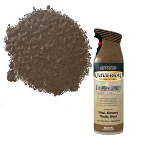 Rust-Oleum Universal Brown Hammered effect Multi-surface Protector Spray paint, 400ml