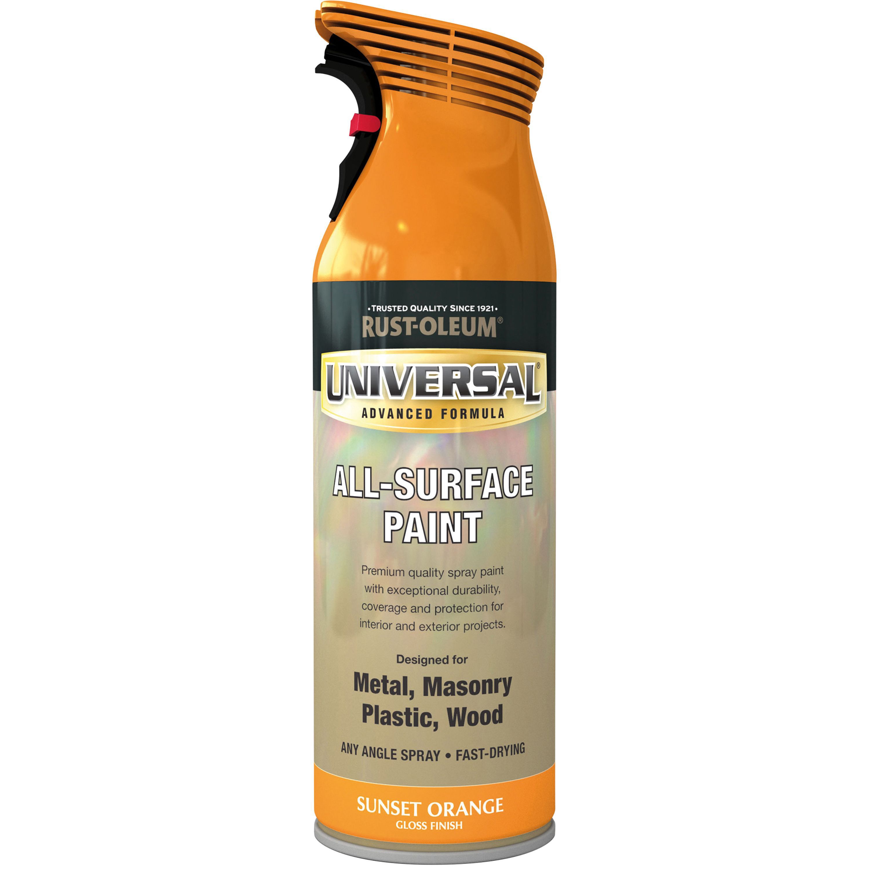 Rust-Oleum Universal Sunset orange Gloss Multi-surface Spray paint, 400ml