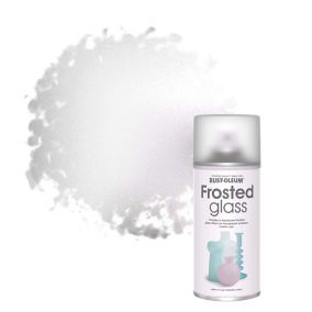 Rust-Oleum White Matt Frosted glass effect Topcoat Spray paint, 150ml