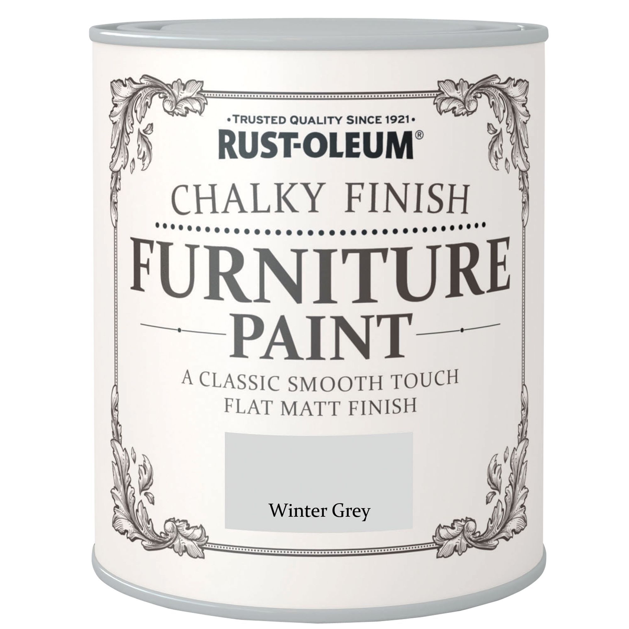 Rust-Oleum Winter grey Flat matt Furniture paint, 2.5L