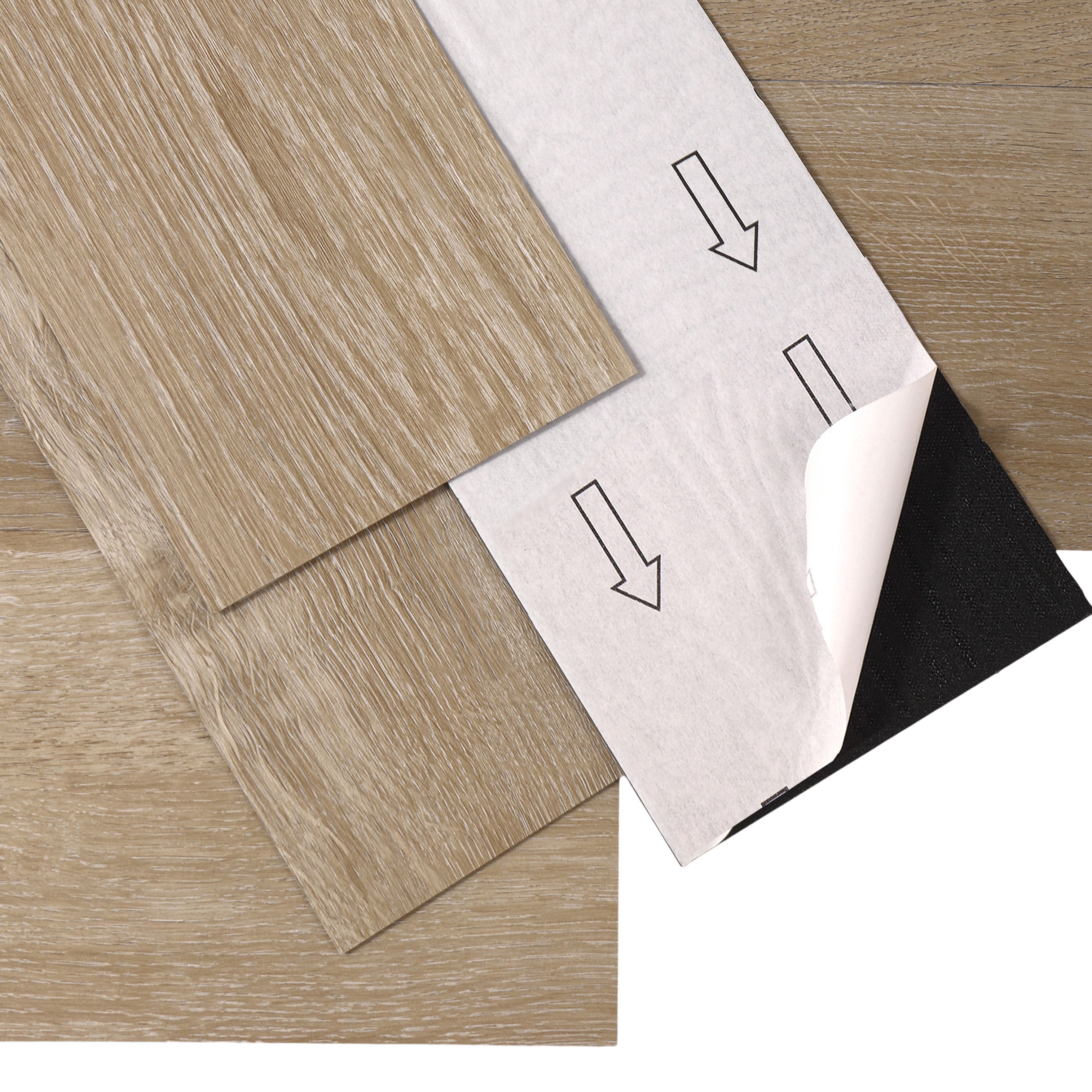 Rustic oak Natural Wood effect Self-adhesive Vinyl plank, 1.11m²