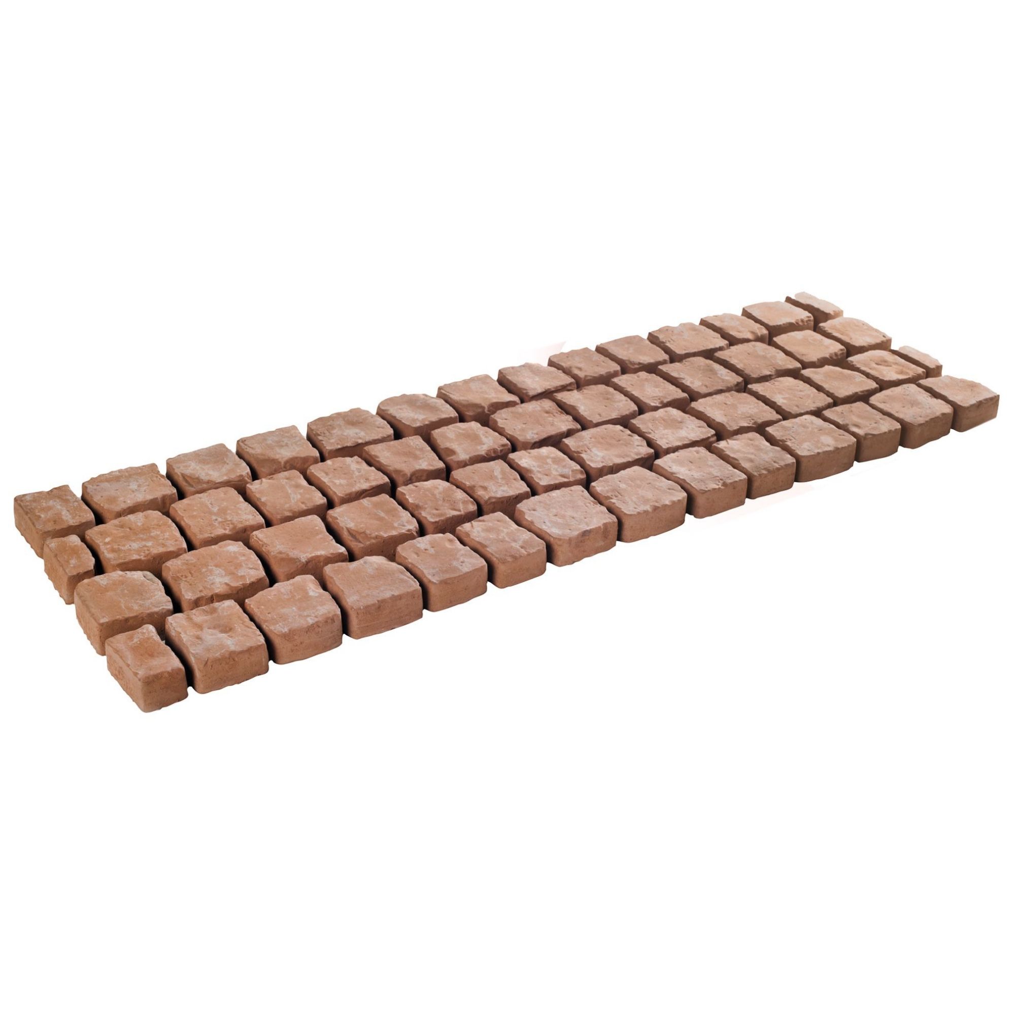 Rustic red Carpet stone 0.5m², Pack of 30