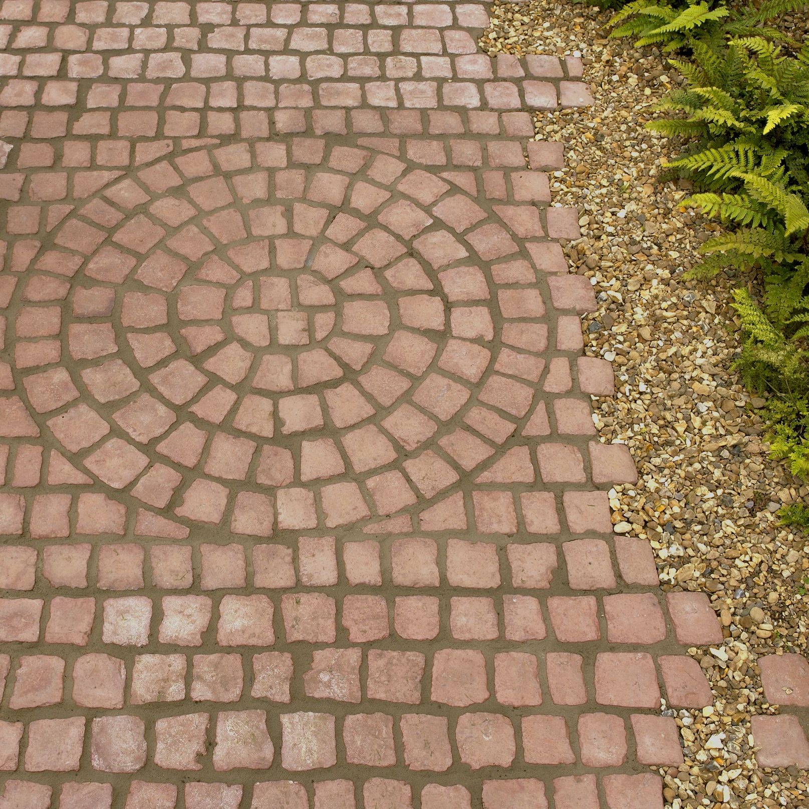 Rustic red Carpet stone 0.5m², Pack of 30