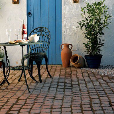 Rustic red Carpet stone 14.9m², Pack of 30
