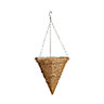 Rustic spot cone Rattan Hanging basket, 30.48cm