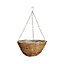 Rustic spot Round Rattan Hanging basket, 30.48cm