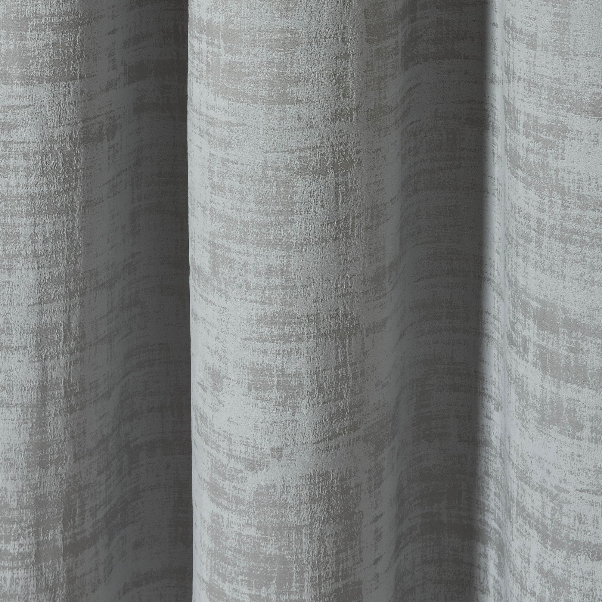 Ruvor Light grey Plain woven Lined Eyelet Curtain (W)167cm (L)228cm, Pair