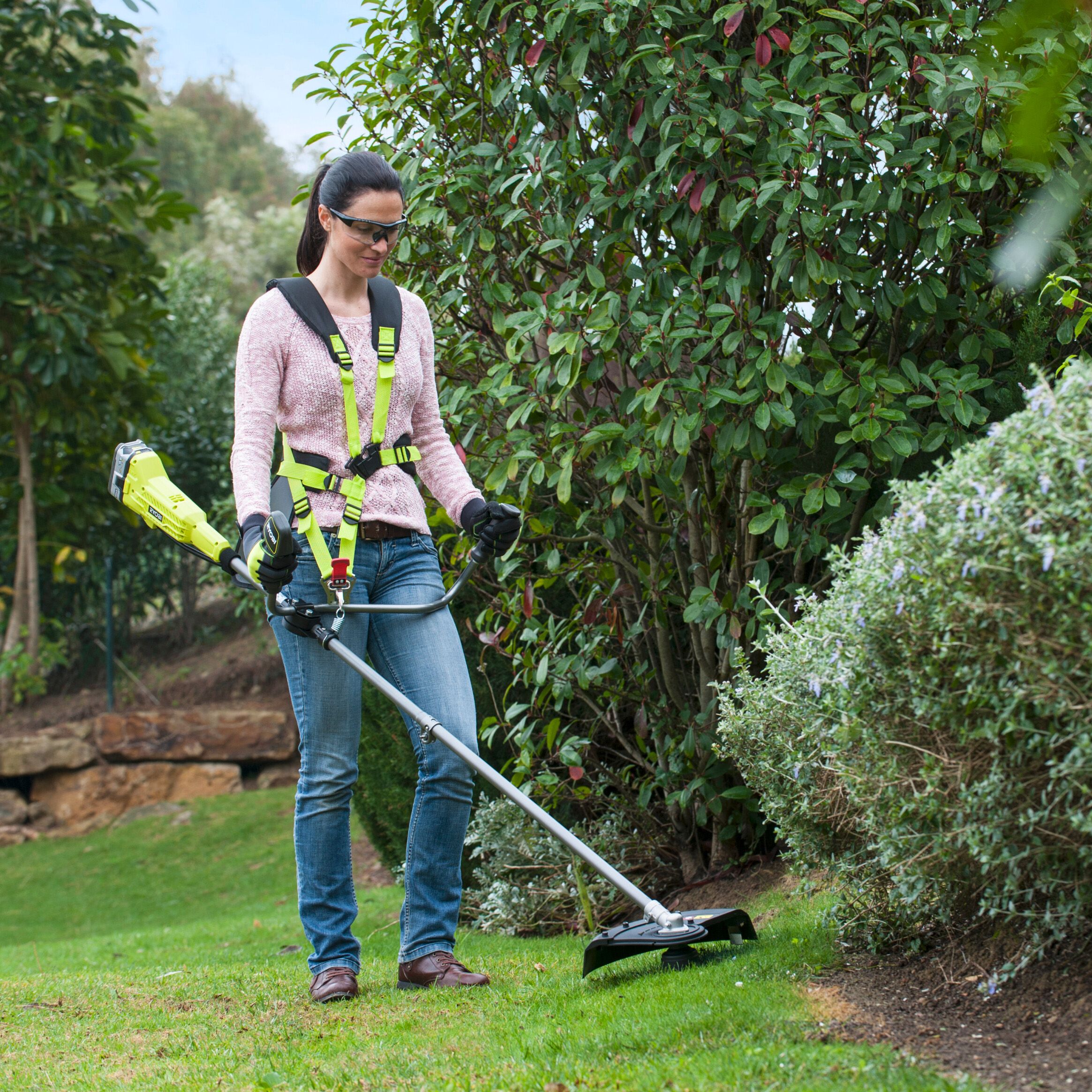 Ryobi 18V Cordless Brushcutter & line trimmer (Bare Tool) - OBC1820B