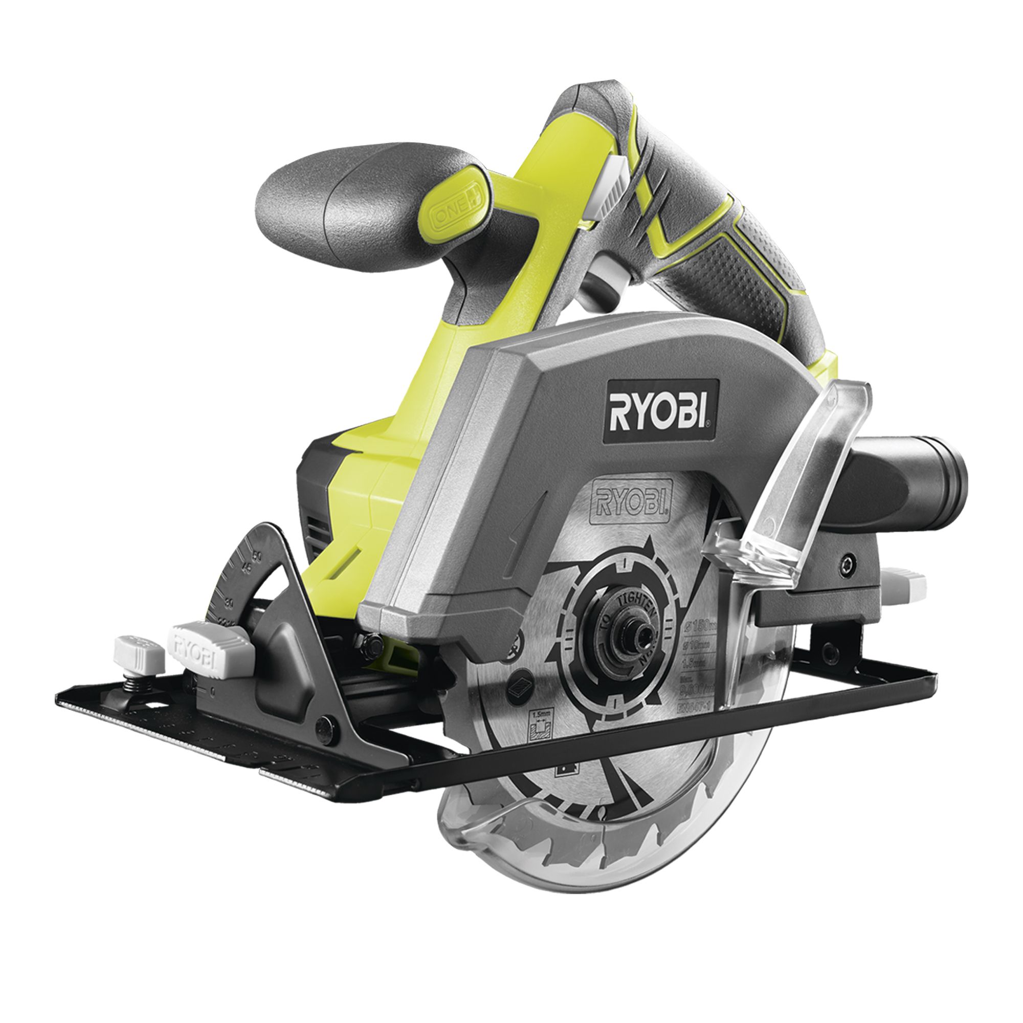 Ryobi 18V Li-ion One+ Brushed Cordless Jigsaw & circular saw (1 x 2Ah & 1 x 4Ah) RCK182L-242S & R18DD3-120S