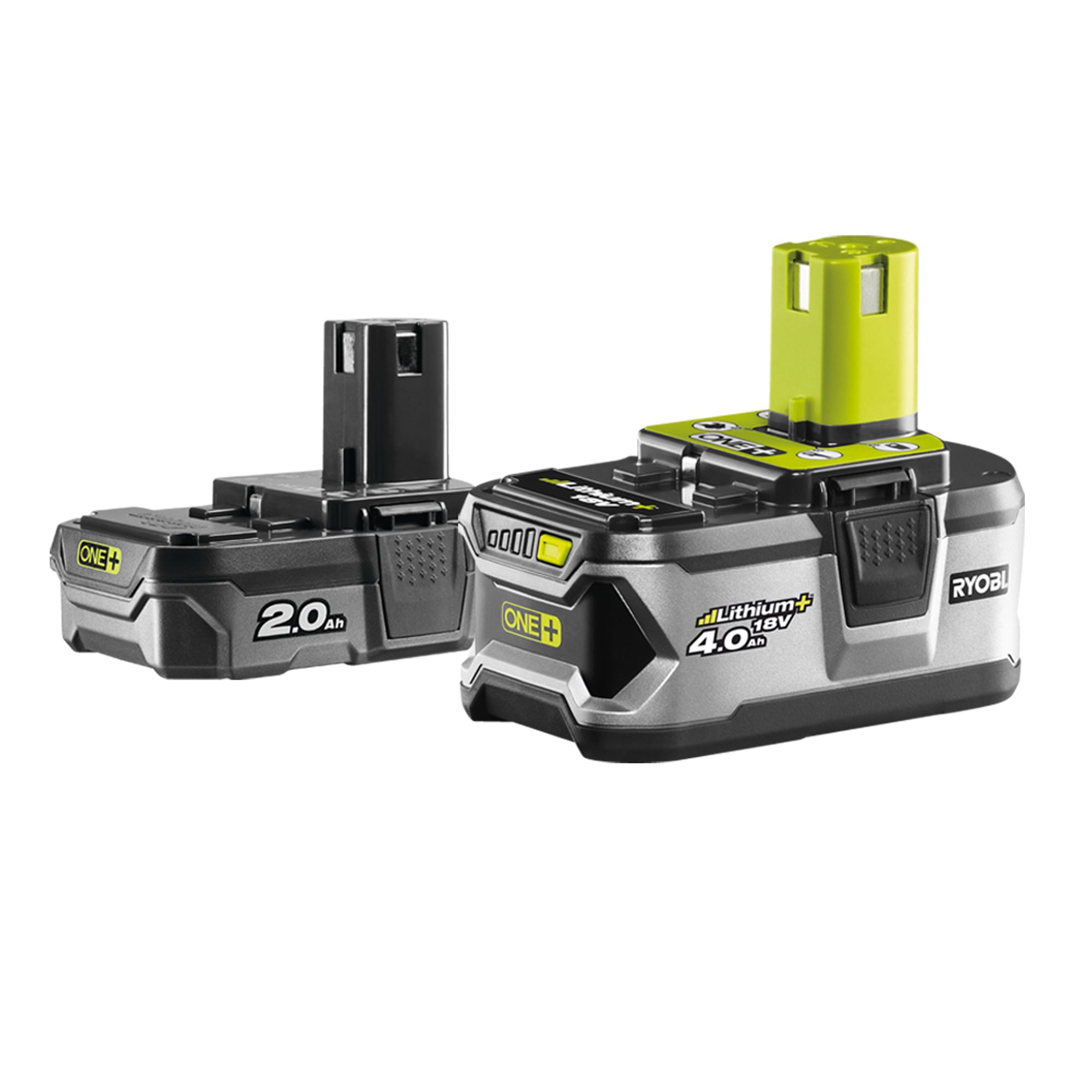 Ryobi 18V Li-ion One+ Brushed Cordless Jigsaw & circular saw (1 x 2Ah & 1 x 4Ah) RCK182L-242S & R18DD3-120S