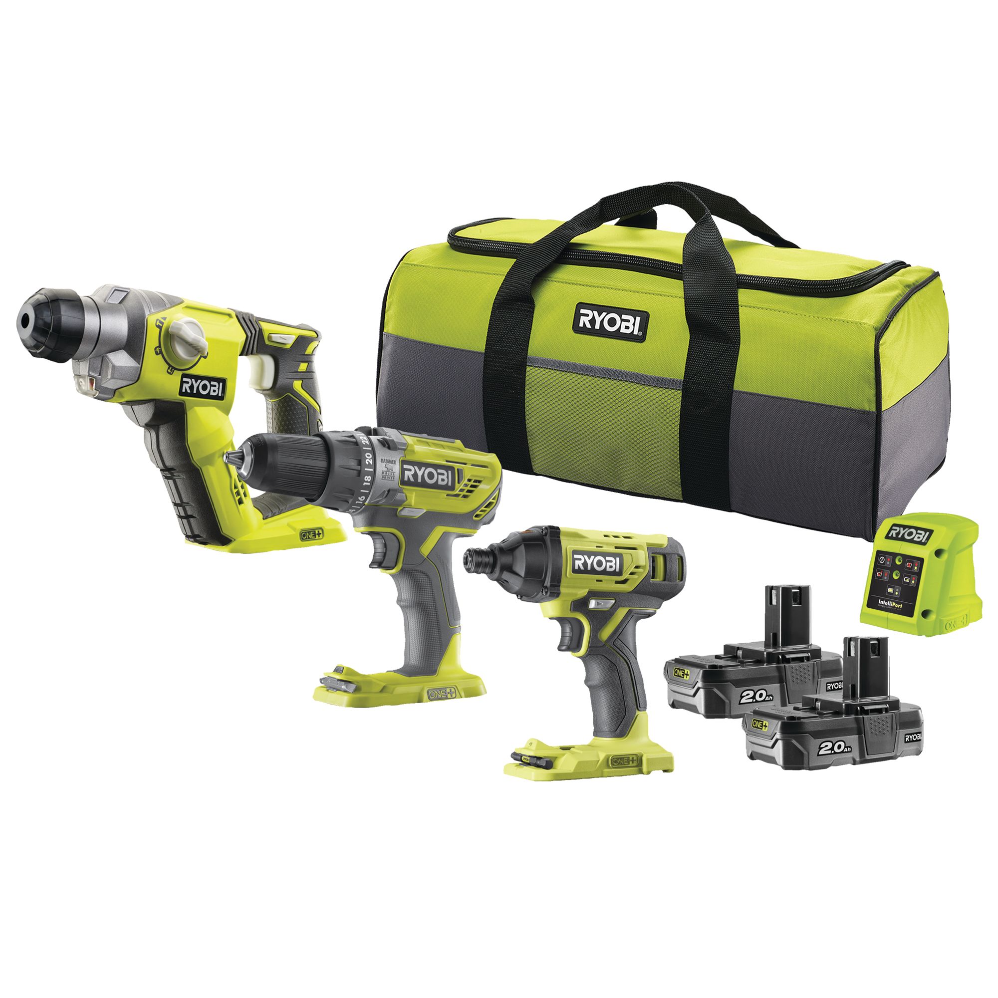 Ryobi 18V Li-ion One+ Cordless Power tool kit - RCK183E-220S