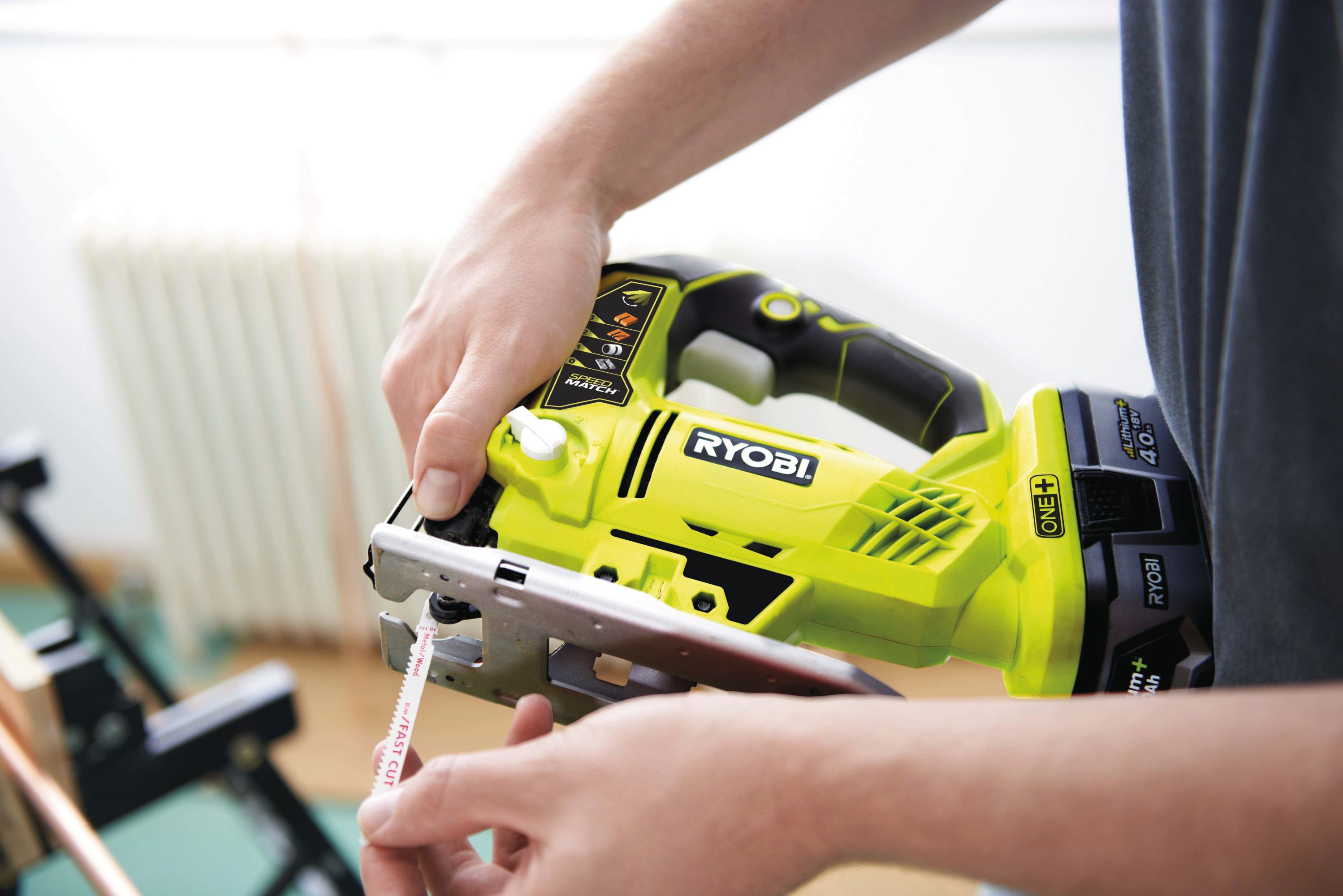 Ryobi 18V One+ Brushed Cordless Jigsaw (Bare Tool) - R18JS-0