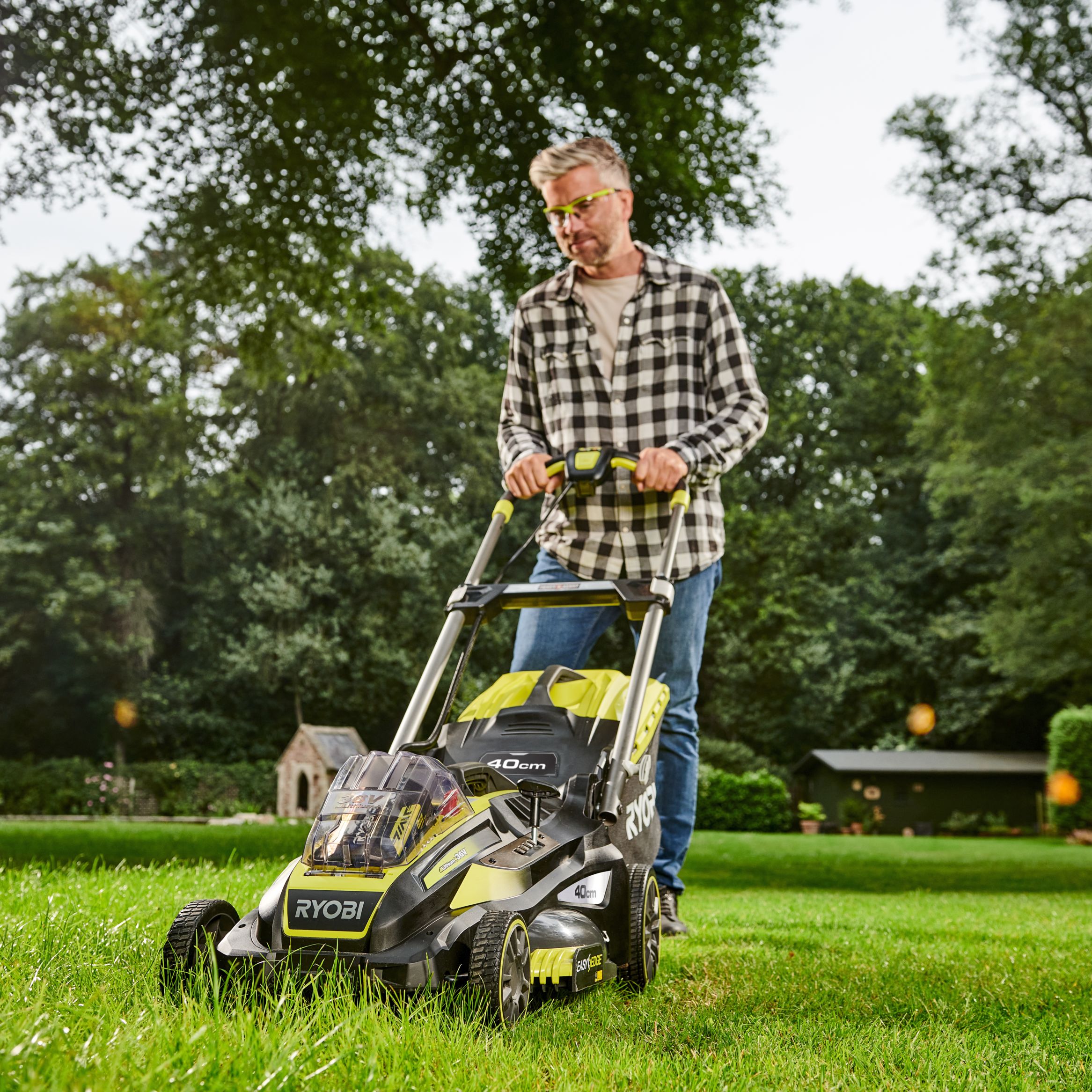 Ryobi 36V Max Power RLM36X41H50G Cordless 36V Rotary Lawnmower