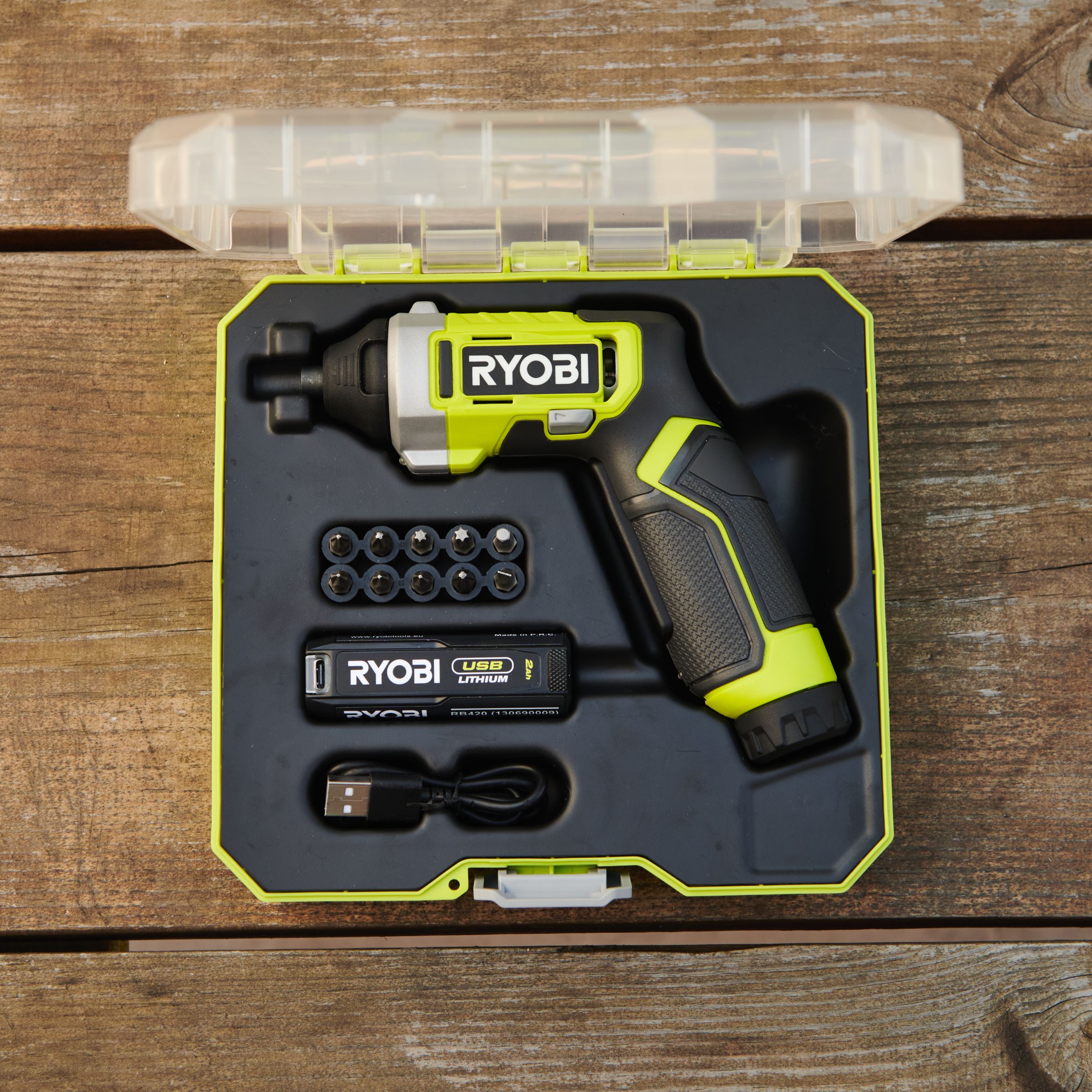 Ryobi 4V 1 x 2Ah Li-ion Cordless Screwdriver RSD4-120T