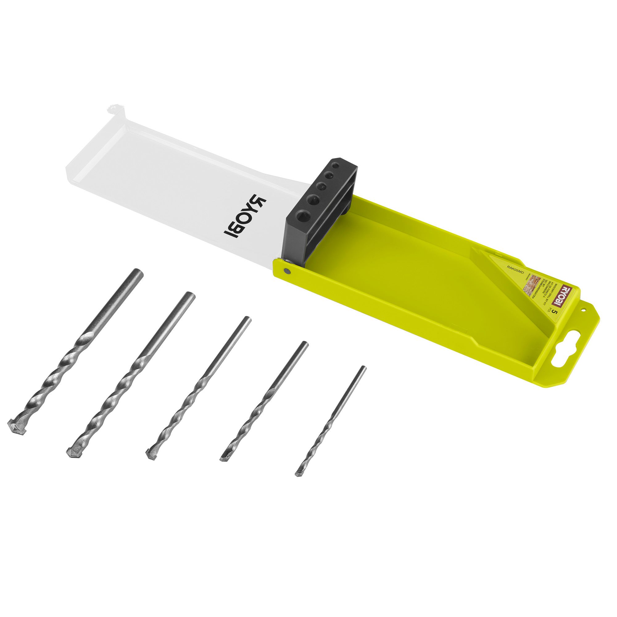 Ryobi masonry best sale drill bit set