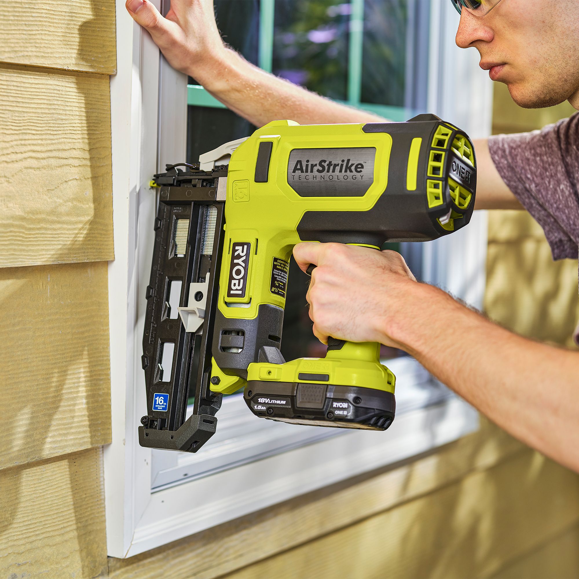 Ryobi 64mm 18V Li ion One First fix Cordless Nail gun Bare Tool R16GN18 0