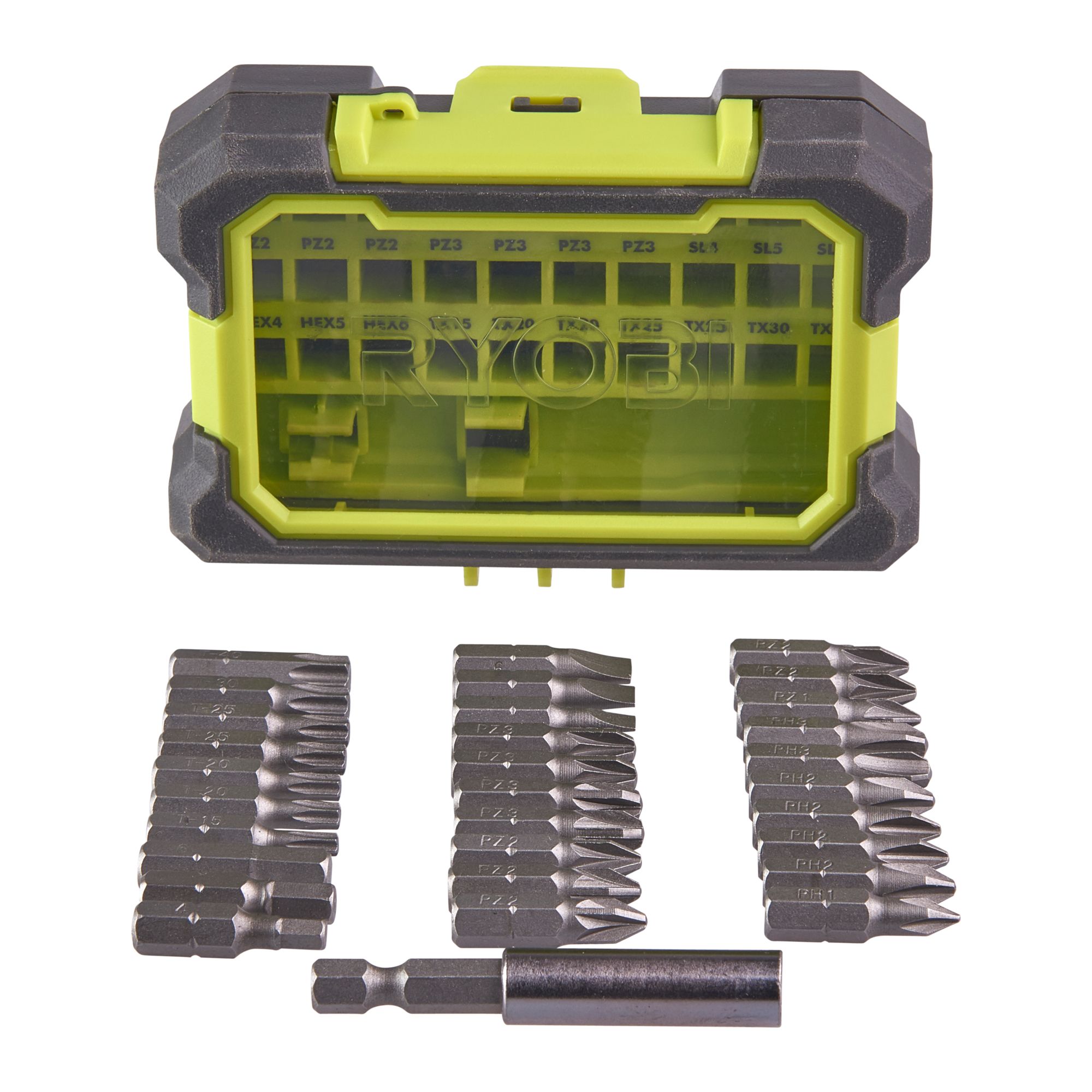 Ryobi Mixed Screwdriver bits L 109mm 31 pieces