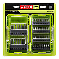 Ryobi Mixed Screwdriver bits, Set of 48
