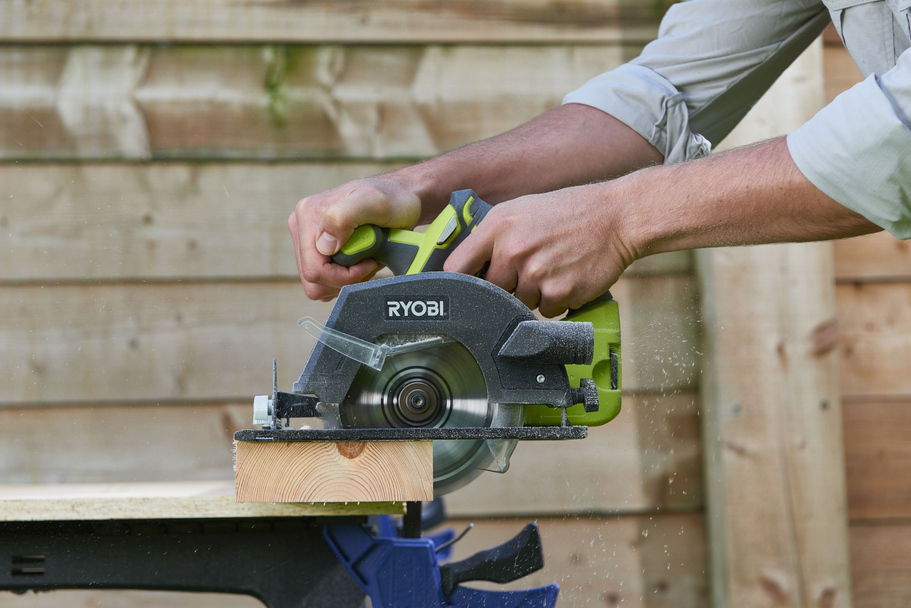 Ryobi ONE 18V 150mm Cordless Circular saw Bare Tool R18CSP DIY at B Q