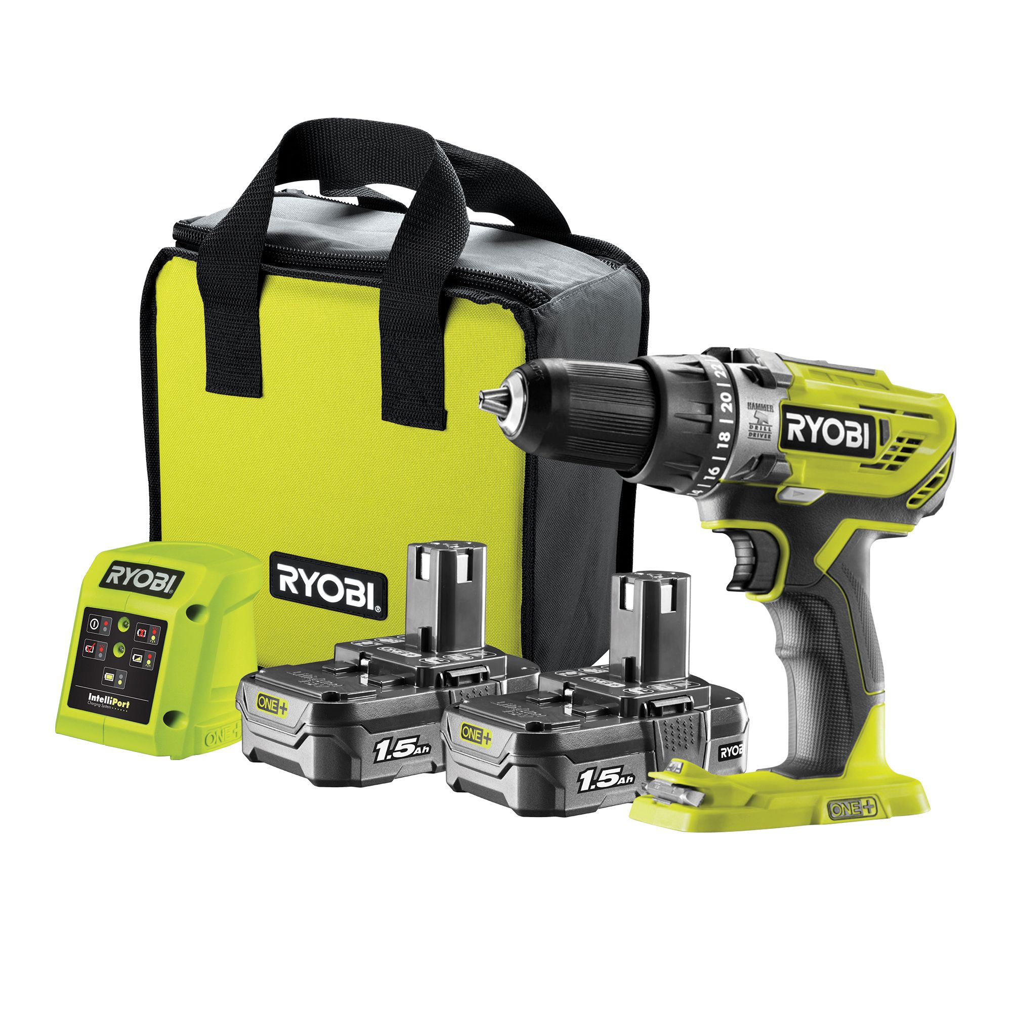 Ryobi Drills Cordless R18PD3 chuck