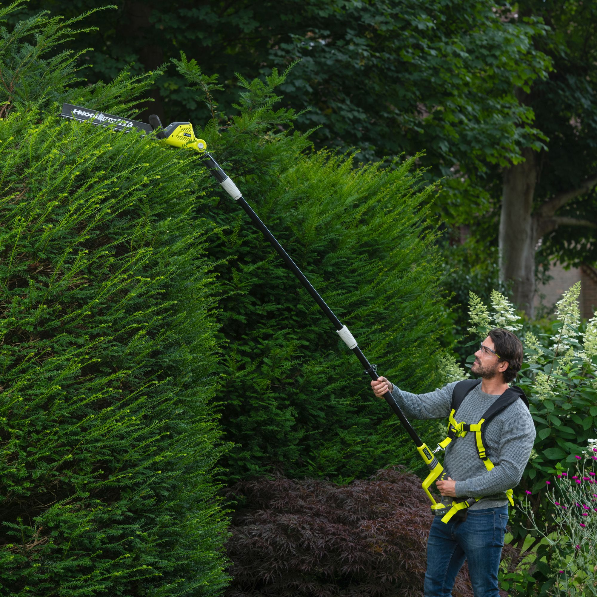 Ryobi pole discount hedge trimmer homebase